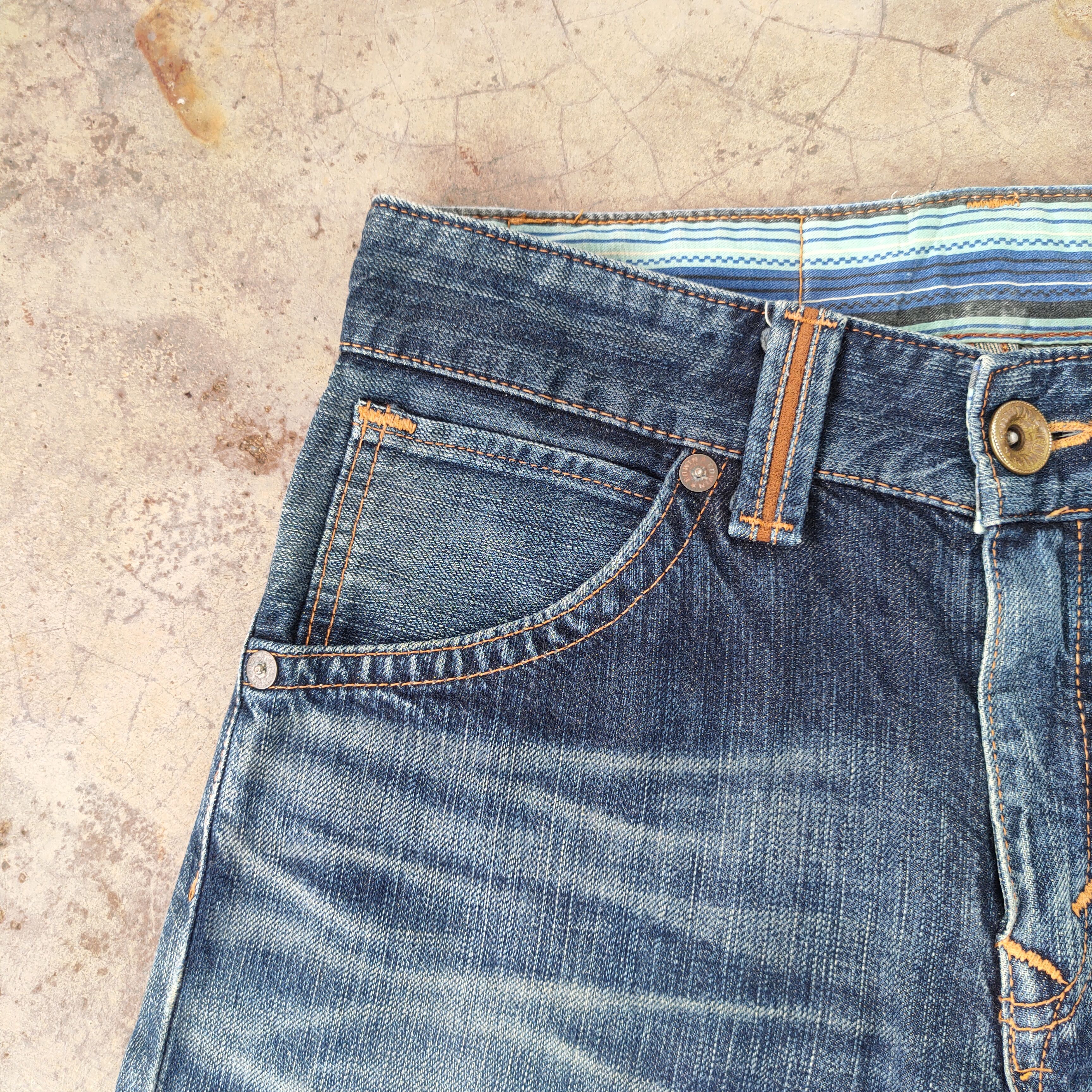Edwin VINTAGE EDWIN EV FADED RIPPED JEANS DENIM PANTS Size US 30 / EU 46 - 7 Thumbnail