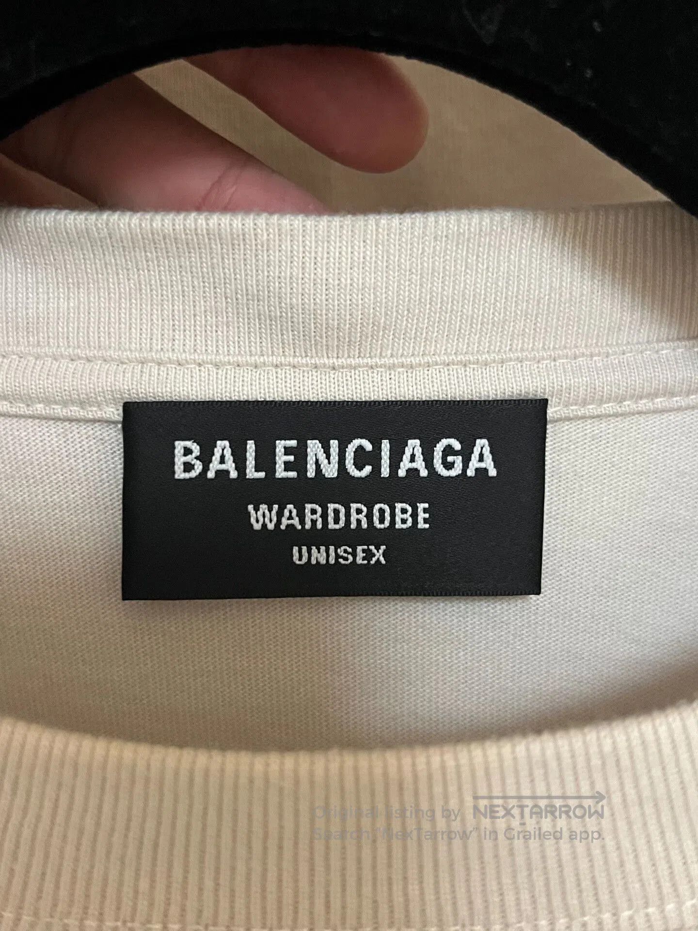Balenciaga balenciaga beige logo short sleeve t-shirt. Size US XS / EU 42 / 0 - 3 Thumbnail