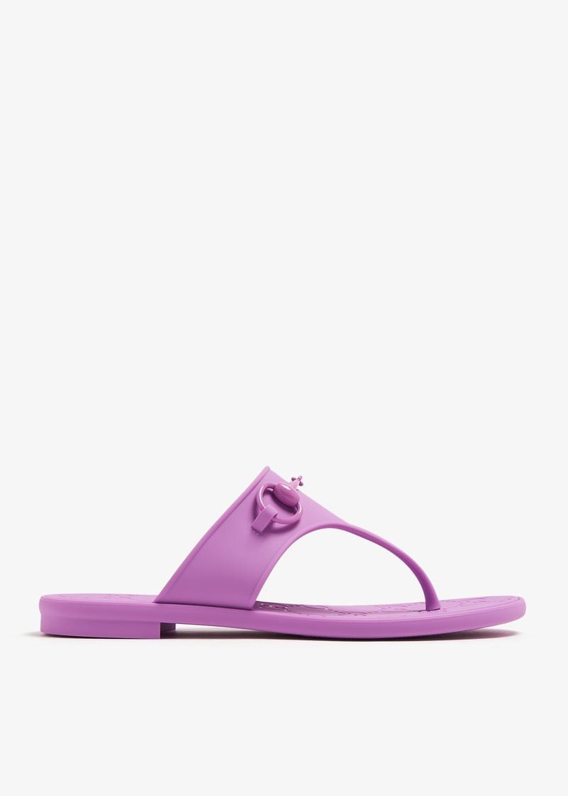 Gucci Gucci Horsebit Thong Rubber Sandals SIZE 34 Size ONE SIZE - 1 Thumbnail