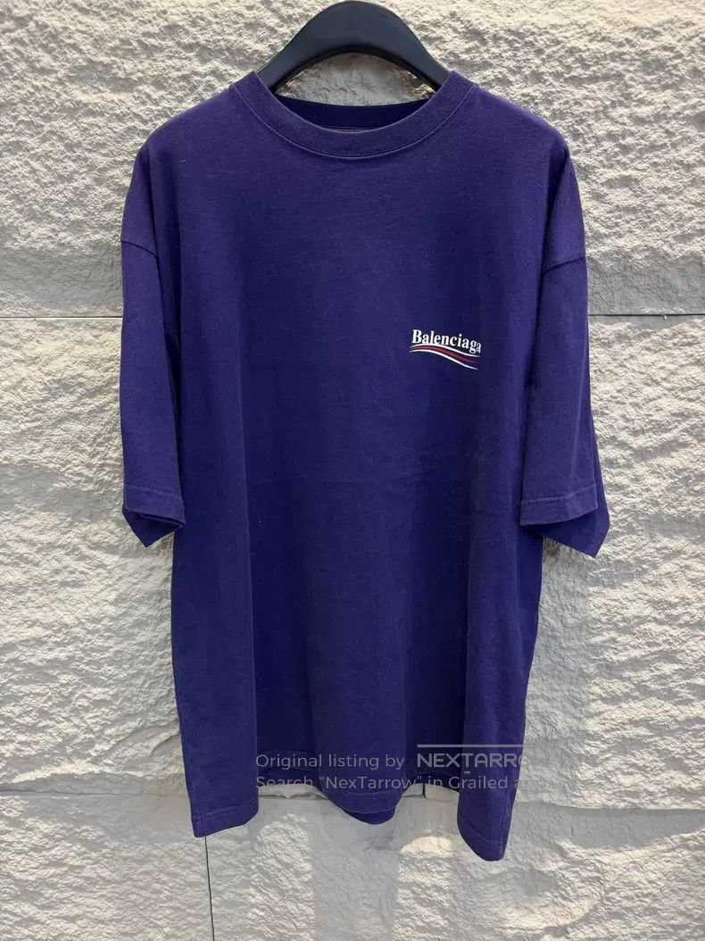 Balenciaga Balenciaga Blue Coca-Cola Logo Short Sleeve T-Shirt Size US S / EU 44-46 / 1 - 1 Thumbnail