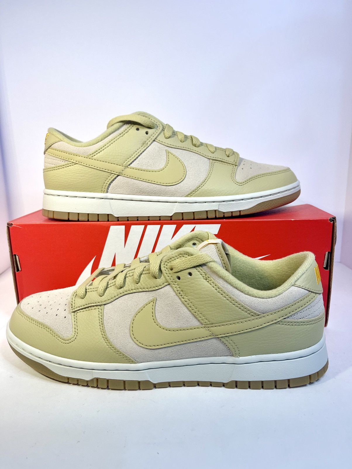 Nike Nike Dunk Low Khaki Suede Beige Gum DZ4513-200 Size 10 Mens Size US 10 / EU 43 - 1 Thumbnail