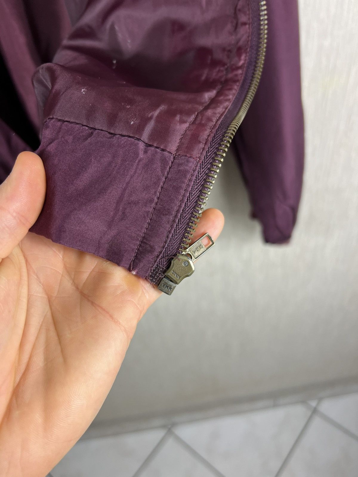 Japanese Brand Vintage 90s Van Zon 100% silk bomber zip jacket y2k japanese Size US M / EU 48-50 / 2 - 17 Thumbnail