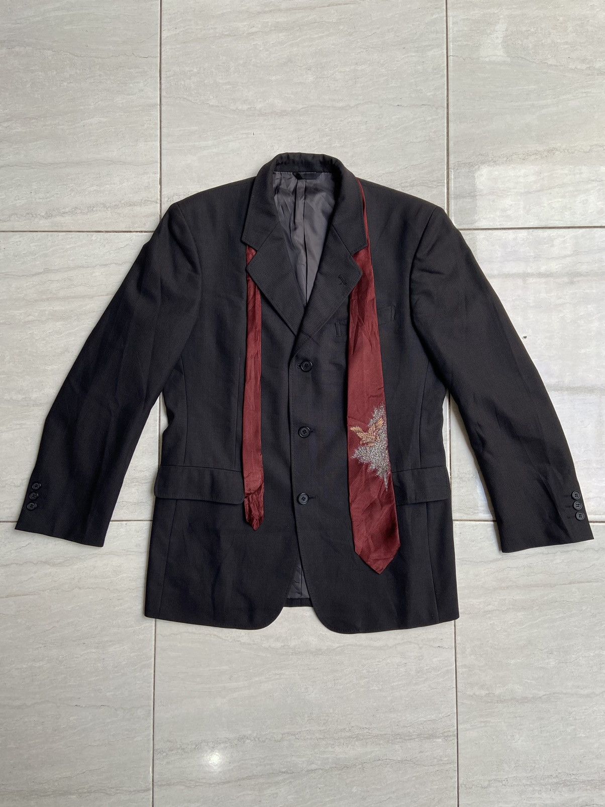 image of A.a.r Yohji Yamamoto Durban Black Suit, Men's (Size Medium)