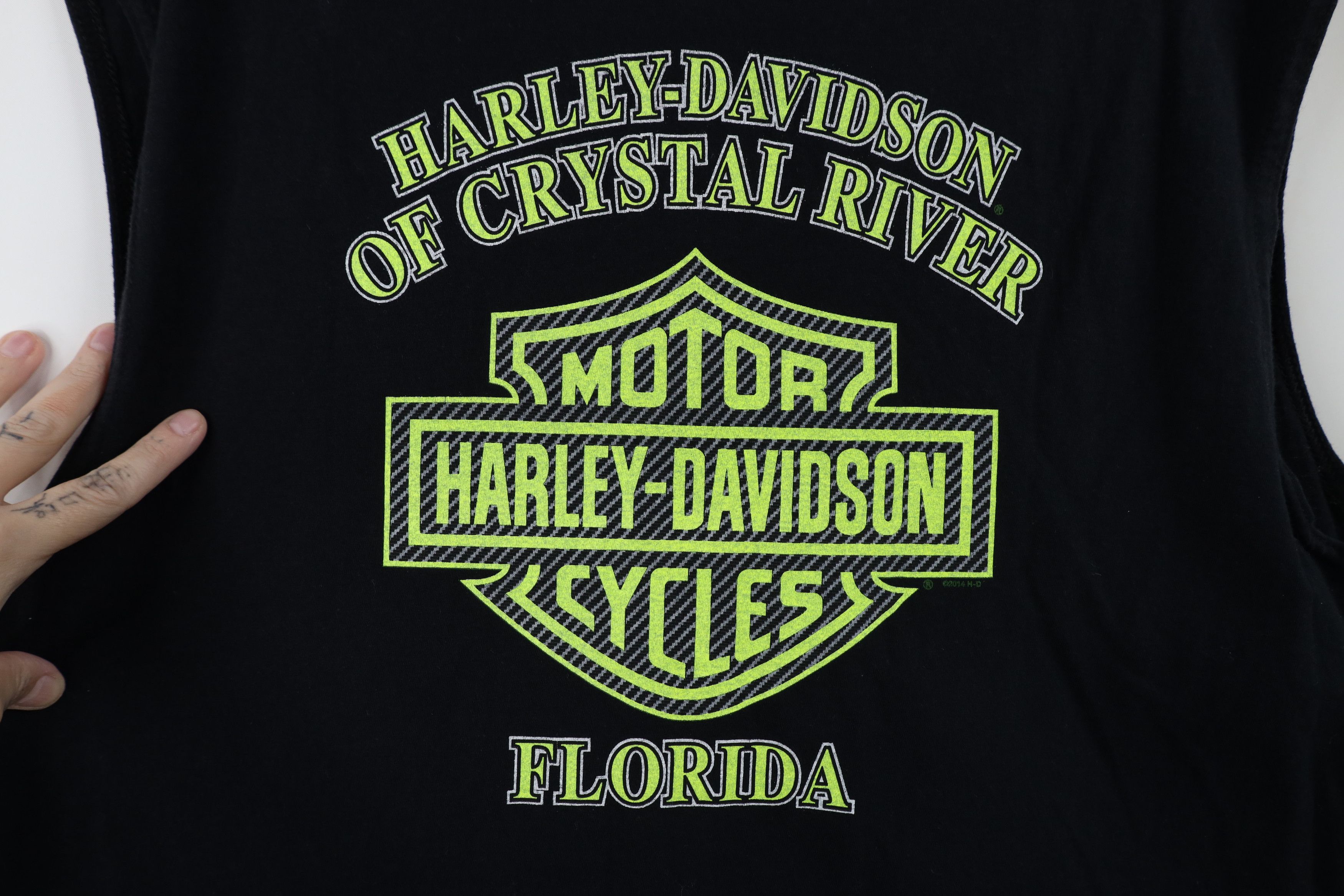 Harley Davidson Vintage Y2K Harley Davidson Skull Sleeveless Muscle T-Shirt Size US L / EU 52-54 / 3 - 12 Thumbnail