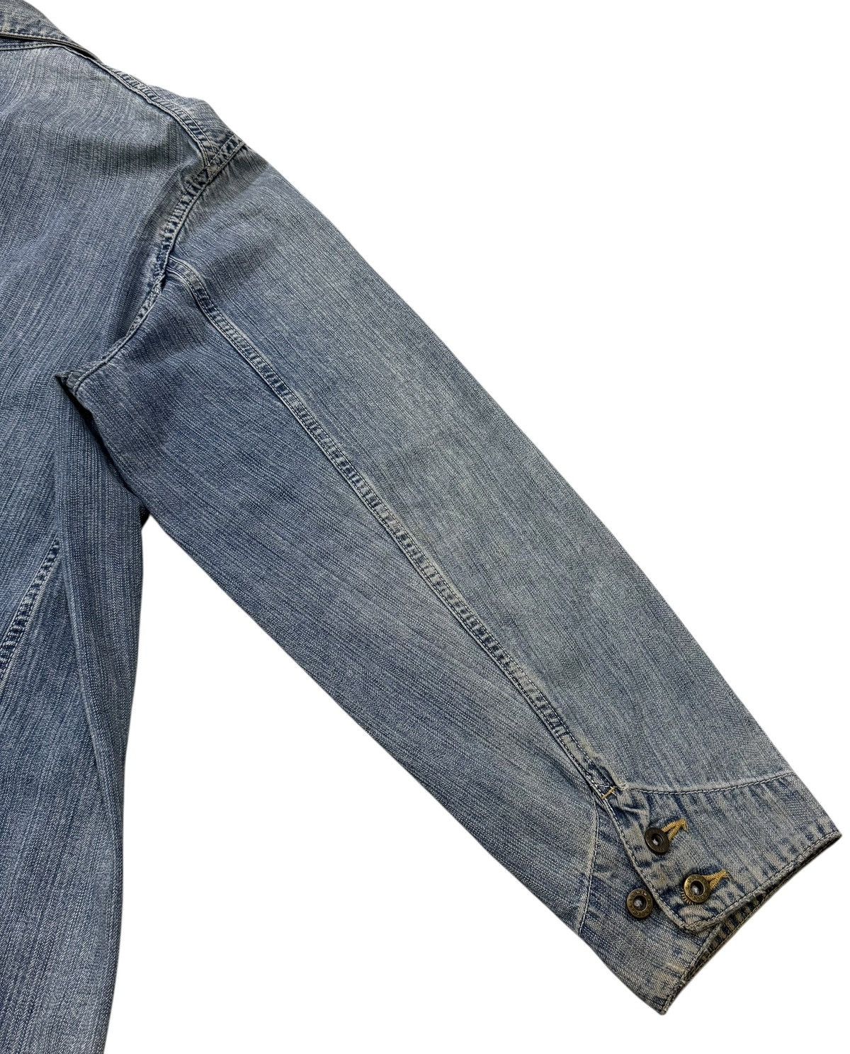 Edwin Vintage Edwin Chore Worker Distressed Denim Jacket Size US M / EU 48-50 / 2 - 19 Thumbnail