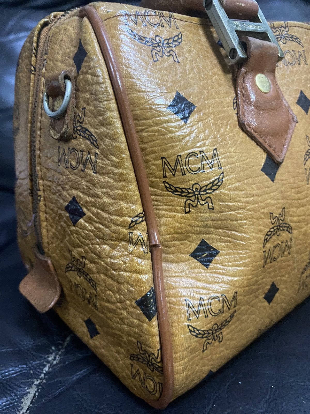 MCM Authentic Vintage MCM Monogram Speedy 30 Hand Bag Size ONE SIZE - 11 Thumbnail