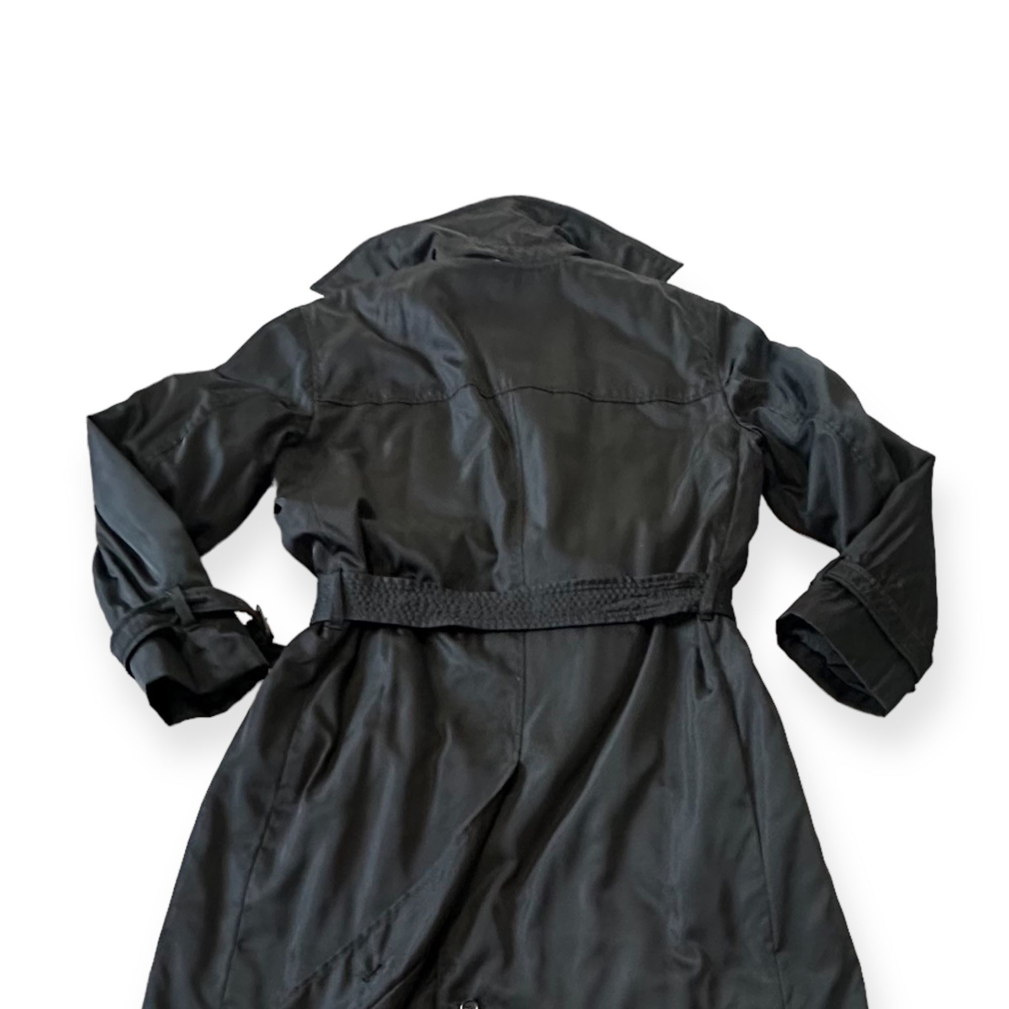 Prada Prada Black Nylon Single-breasted Trench Coat, 46 Italy Size L / US 10 / IT 46 - 9 Thumbnail