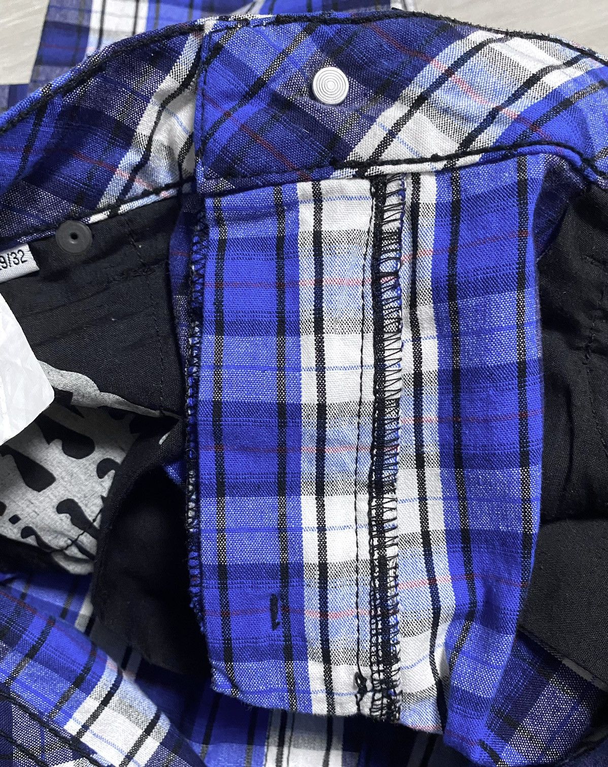 Cheap Monday Cheap Monday Tight Blue Check Plaid Chino Pants Trousers Size 29" - 20 Thumbnail