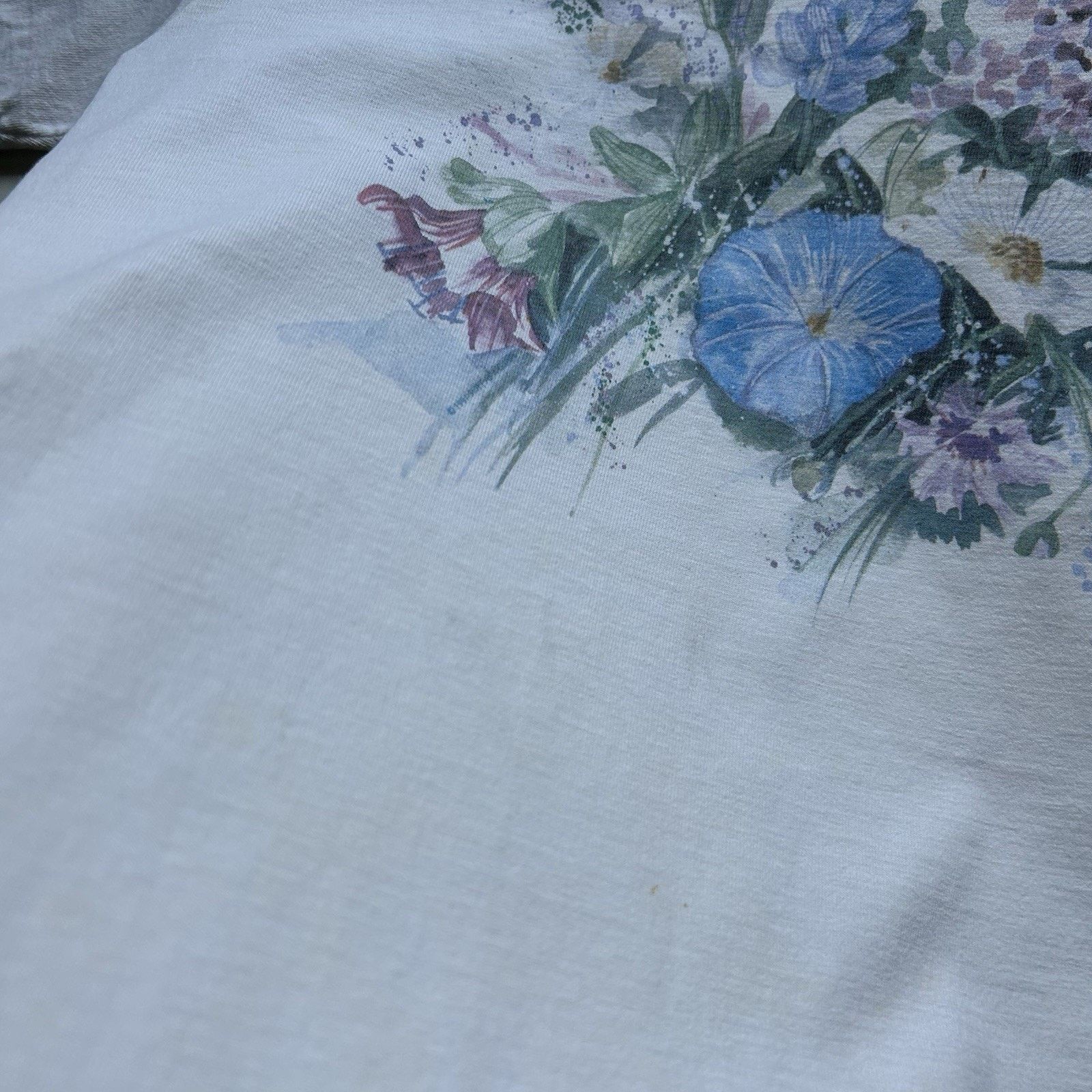 Anvil Vintage 90s Flower Plant Floral T Shirt Medium Made In USA Size US M / EU 48-50 / 2 - 10 Thumbnail