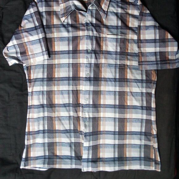 Vintage Vintage Joel California Plaid Polyester Disco Shirt Size US XL / EU 56 / 4 - 3 Thumbnail