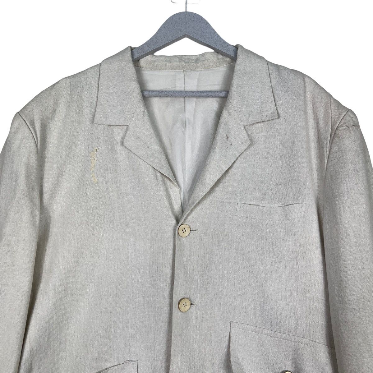 Issey Miyake 🔥 90s ISSEY MIYAKE MANDARIN BLAZER JACKET Size US L / EU 52-54 / 3 - 3 Thumbnail
