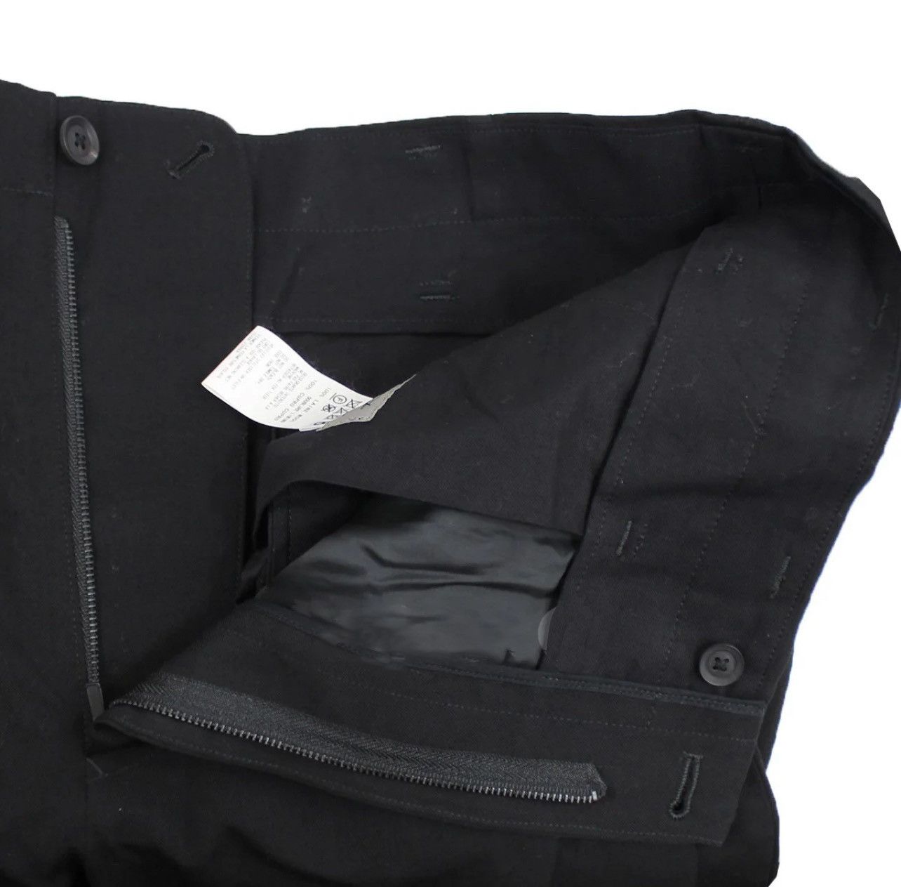 Yohji Yamamoto Yohji Yamamoto Pour Homme Left Side Zip Trouser - HH-P39-100 Size US 38 / EU 54 - 10 Thumbnail