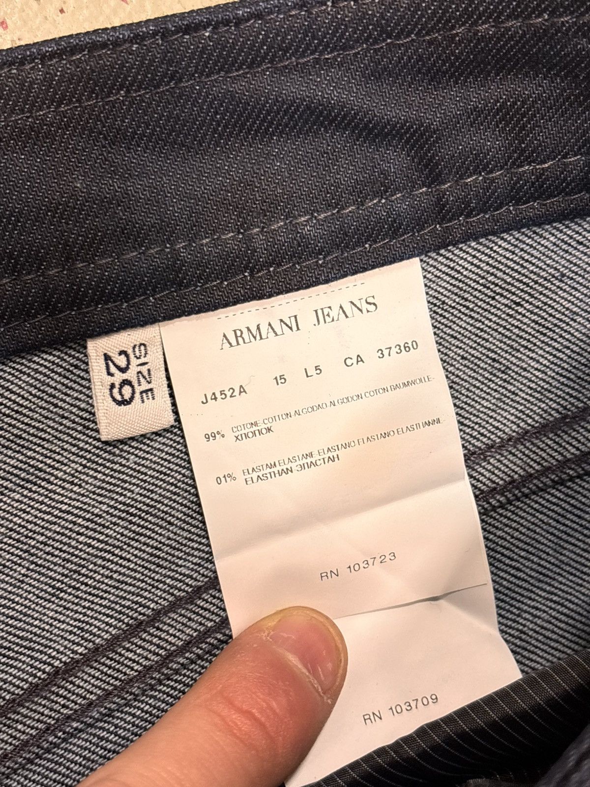 Armani Armani jeans bootcut flare Size 29" - 6 Thumbnail