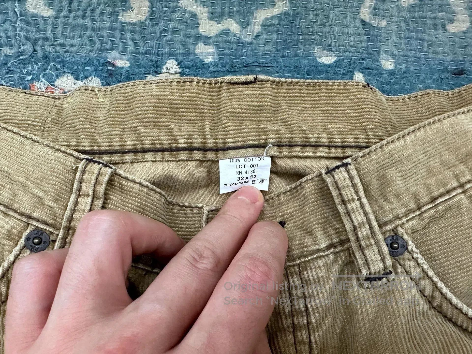 RRL Ralph Lauren rrl western embroidered patchwork denim pants. Size US 32 / EU 48 - 4 Thumbnail