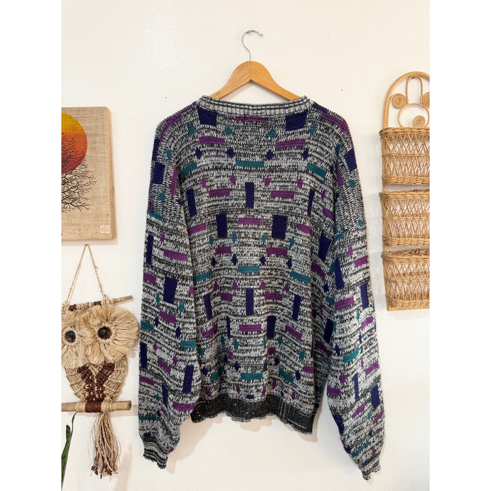 Other 80s Funky Geometric Grandpa Sweater size 1XL Size US XL / EU 56 / 4 - 8 Thumbnail