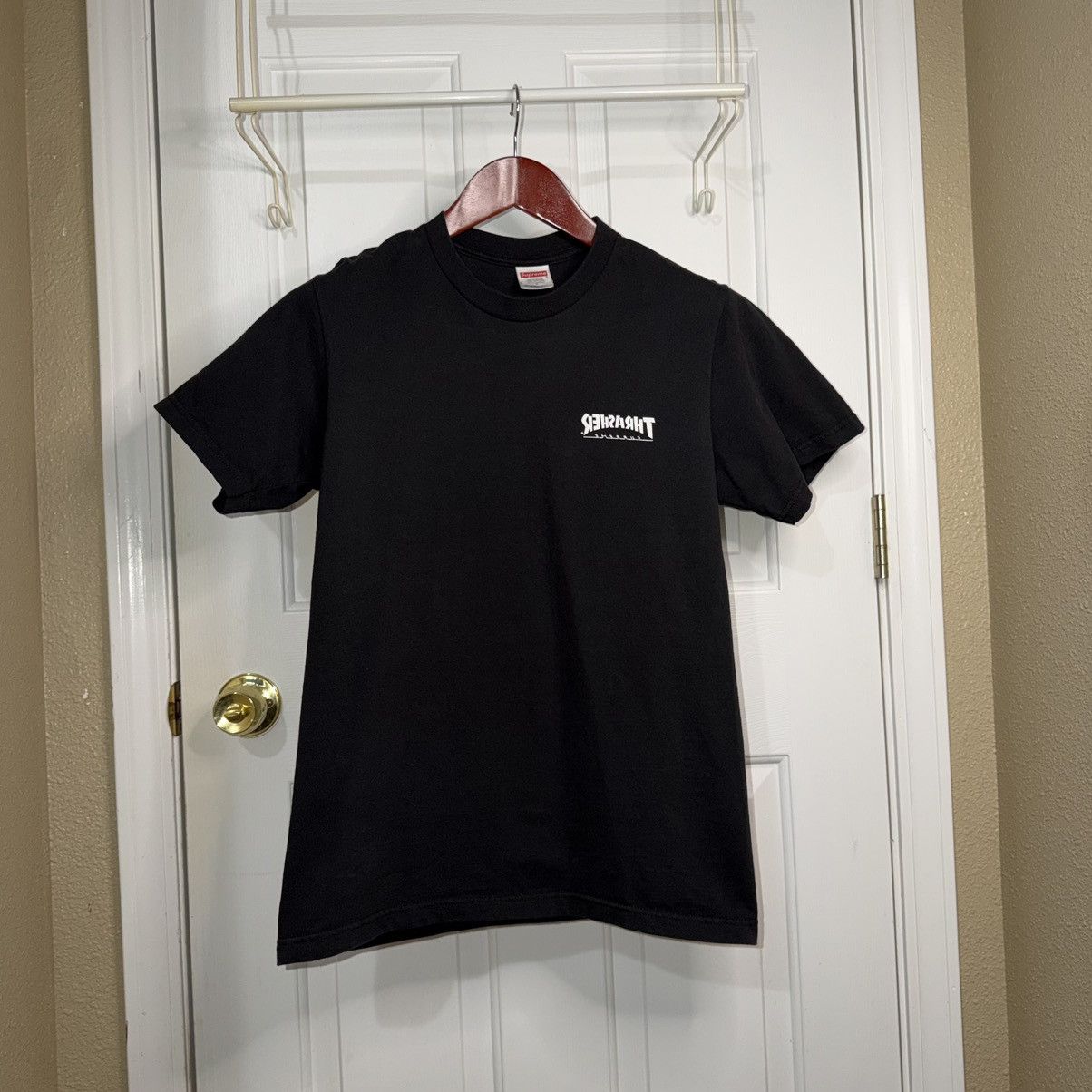 Supreme × Thrasher Supreme x Thrasher Cross Tee Black Size Small Excellent Cons Size US S / EU 44-46 / 1 - 4 Thumbnail
