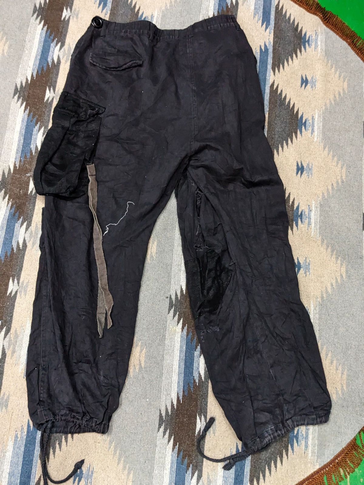 Handmade KINGLYMASK DISTRESSED HANDMADE CUSTOM LIKE PUNK PANTS Size US 31 - 5 Thumbnail