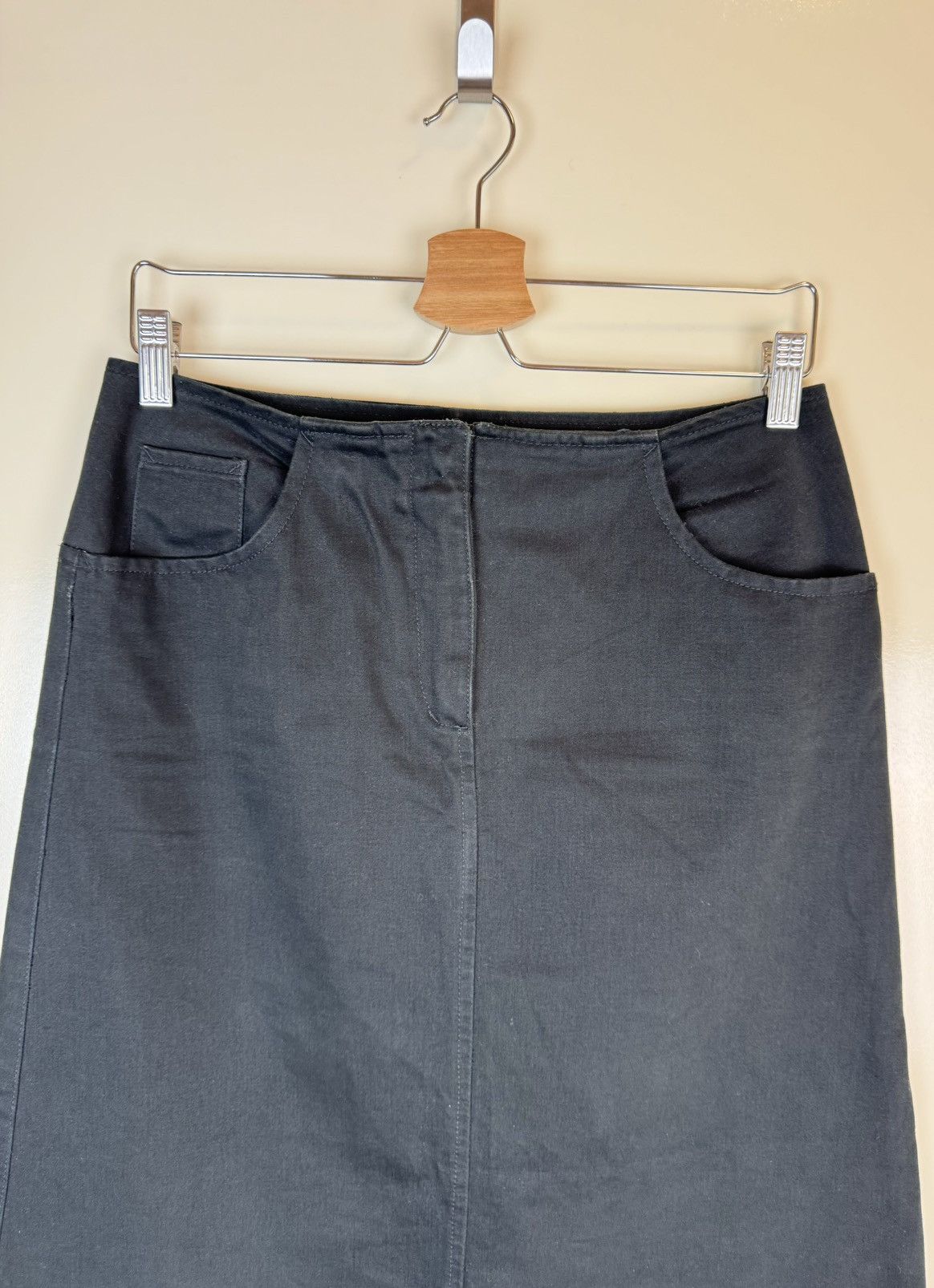 Jean Paul Gaultier Jean Paul Gaultier JPG vintage denim cotton black skirt maxi Size 27" / US 4 / IT 40 - 2 Thumbnail