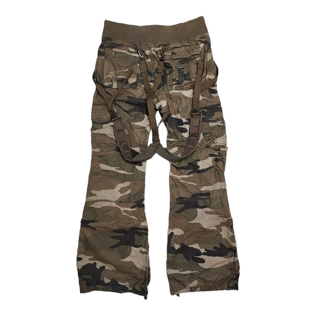 Japanese Brand goa flared bondage cargos | Grailed