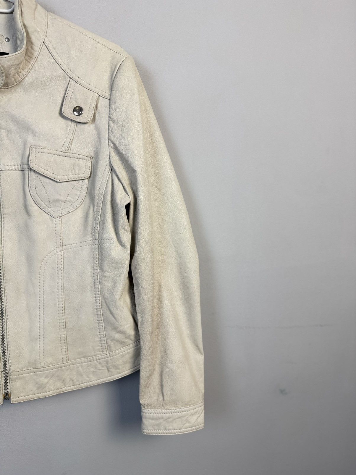Japanese Brand Very crazy Cropped Leather Bike Jacket Size S / US 4 / IT 40 - 3 Thumbnail