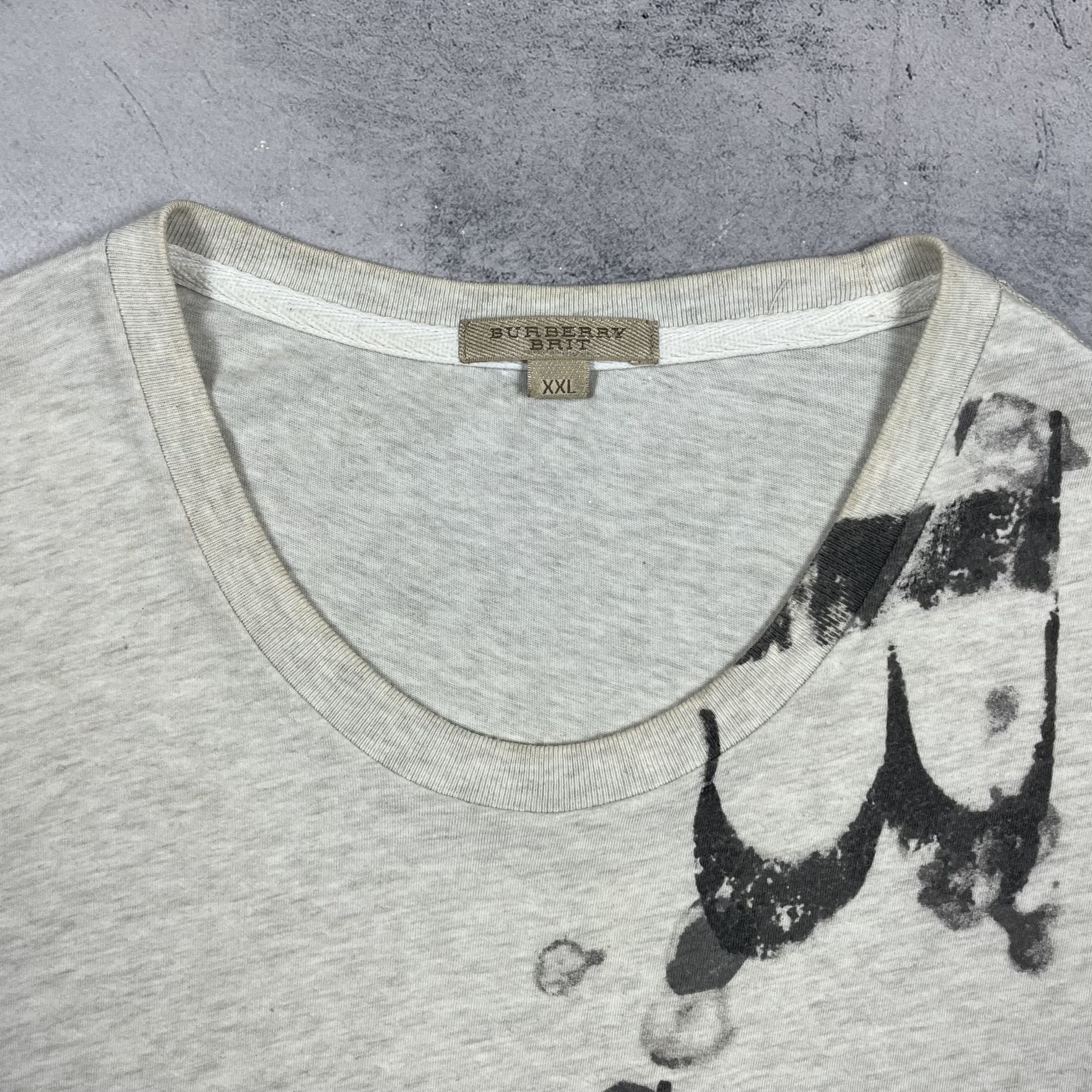 Burberry Burberry Brit Big Logo T Shirt Size US XXL / EU 58 / 5 - 4 Thumbnail