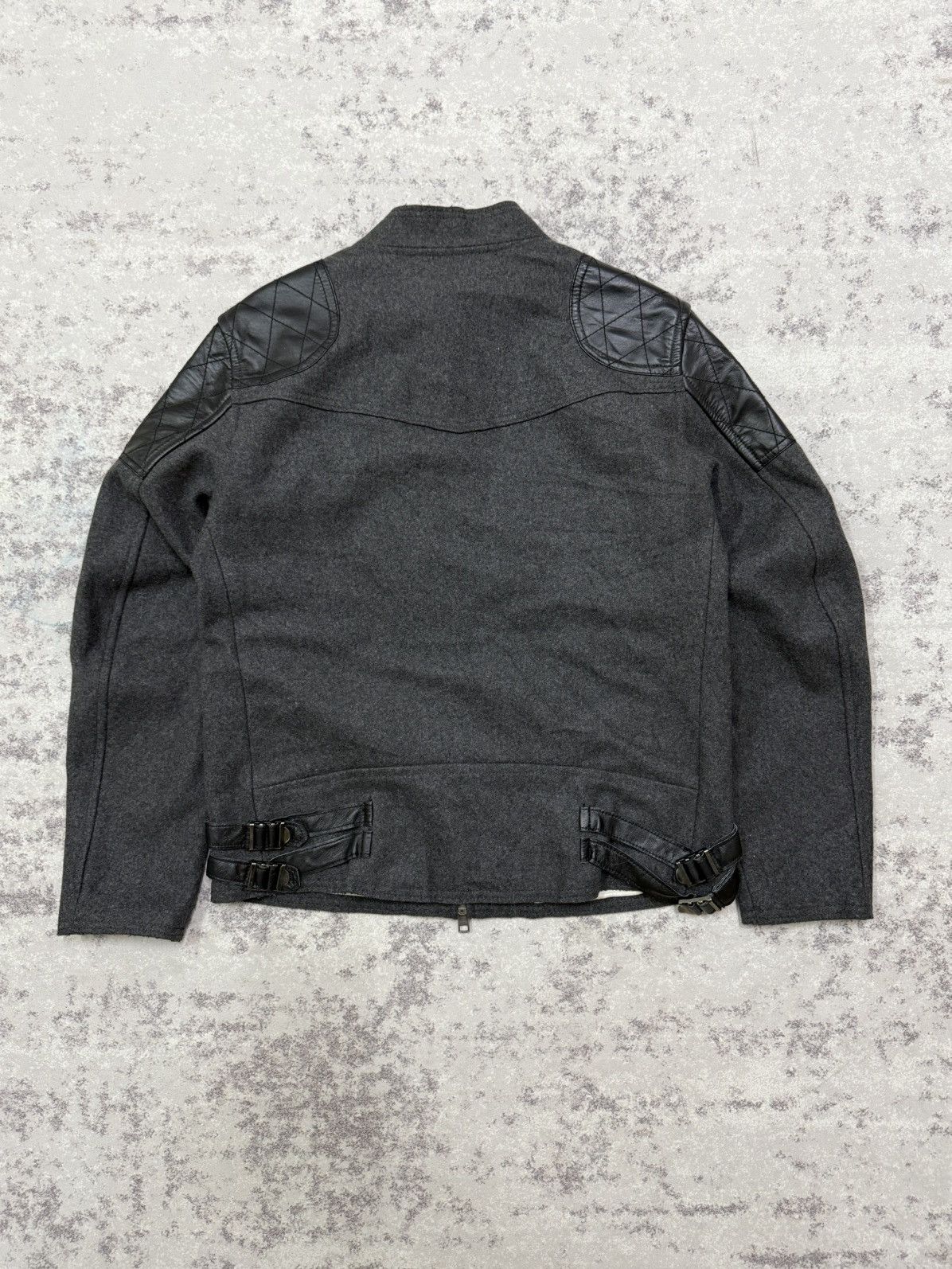 Chevignon Vintage Chevignon patch leather shoulder wool jacket Size US M / EU 48-50 / 2 - 13 Thumbnail