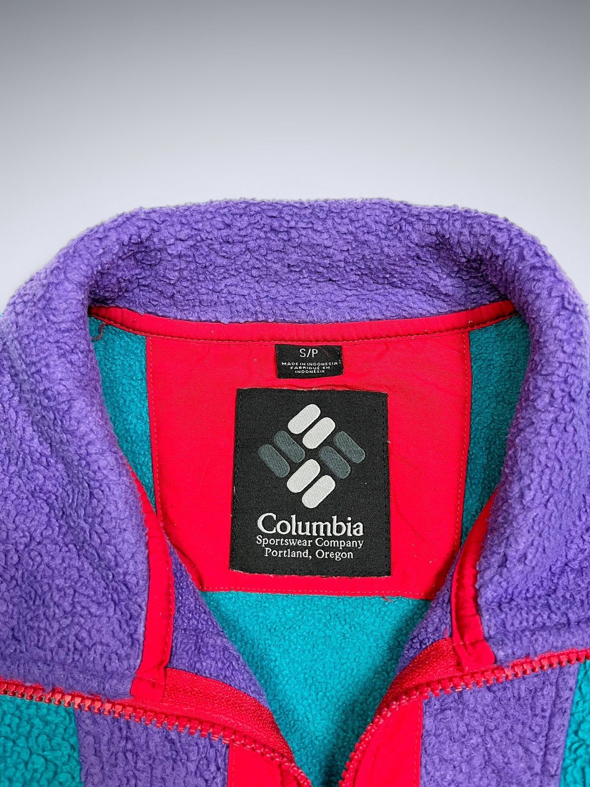 Columbia Y2K Columbia Colorblock Half Zipper Fleece Jacket Size US M / EU 48-50 / 2 - 5 Thumbnail