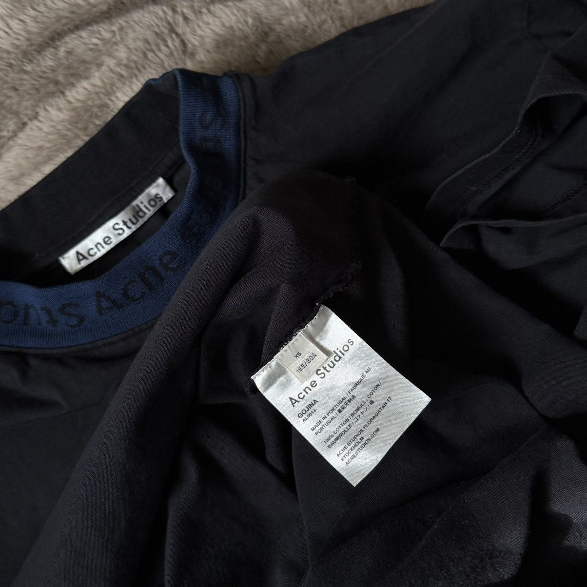 Acne Studios Acne Studios Navid Neck Logo T Shirt Size M / US 6-8 / IT 42-44 - 2 Thumbnail