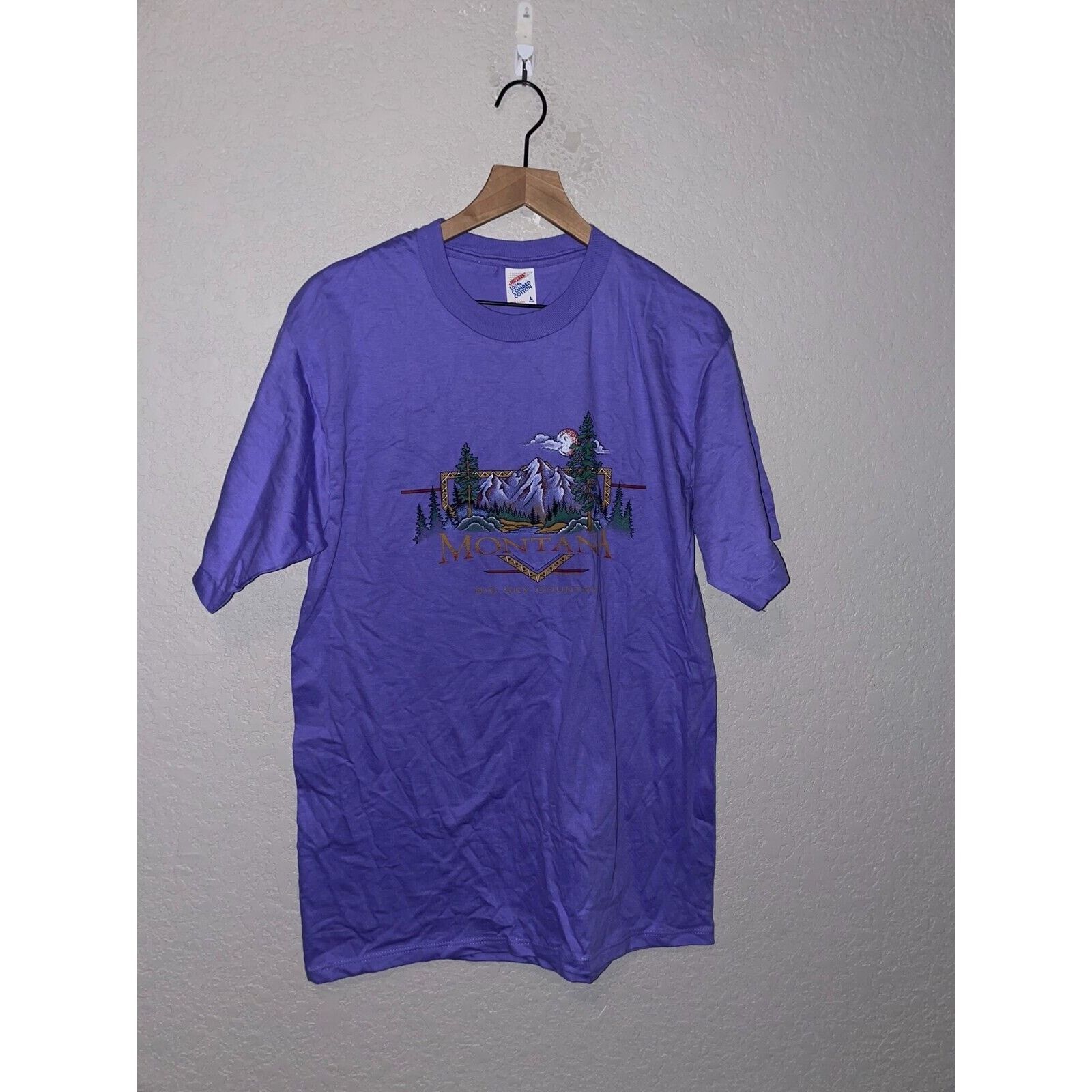 Jerzees Vintage Jerzees Montana Shirt Big Sky Country Tee VTG 90s L Size US L / EU 52-54 / 3 - 1 Thumbnail