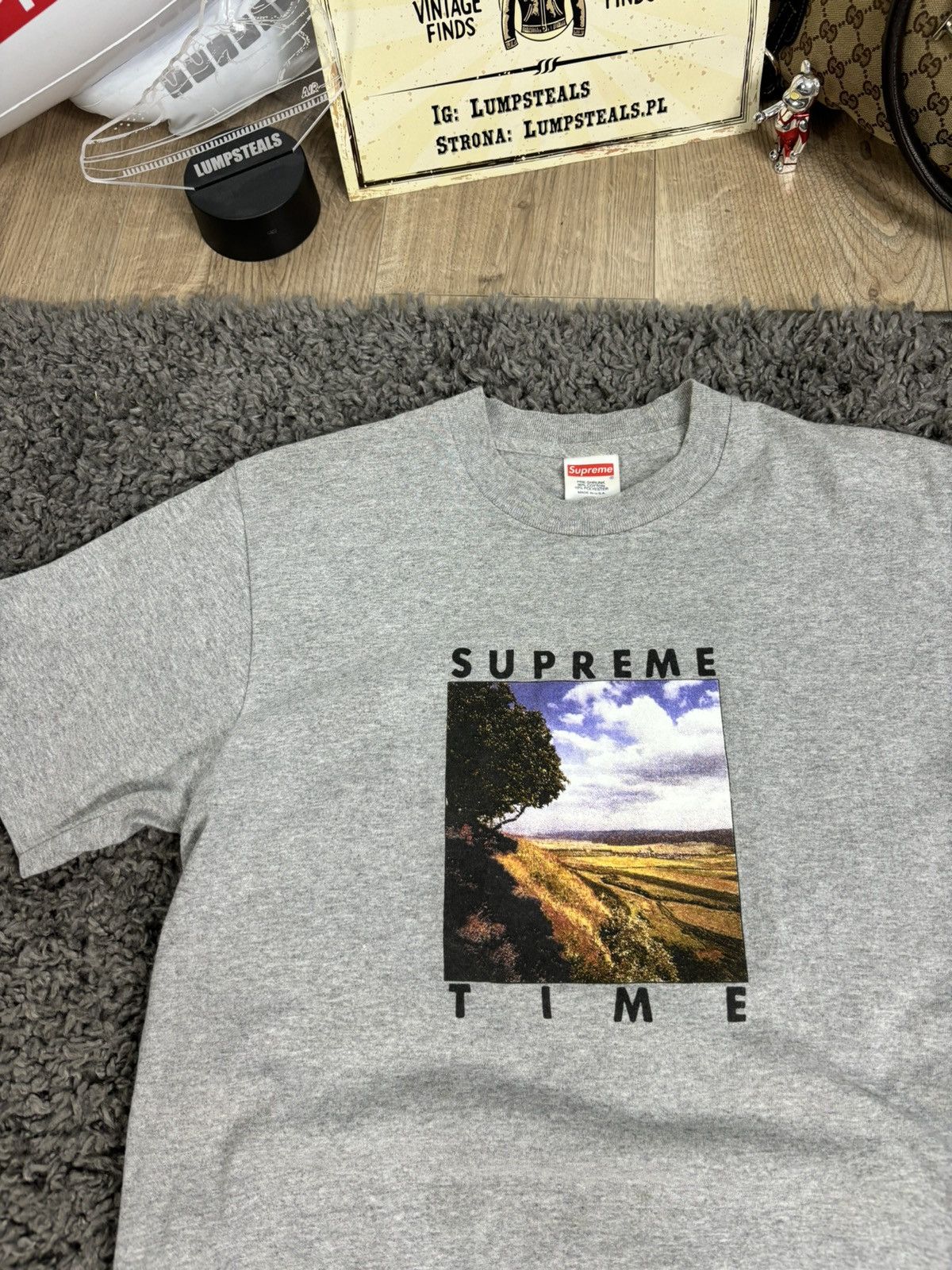 Supreme Rare Supreme Time Tee Box Logo Trendy Hype Streetwear Size US S / EU 44-46 / 1 - 4 Thumbnail