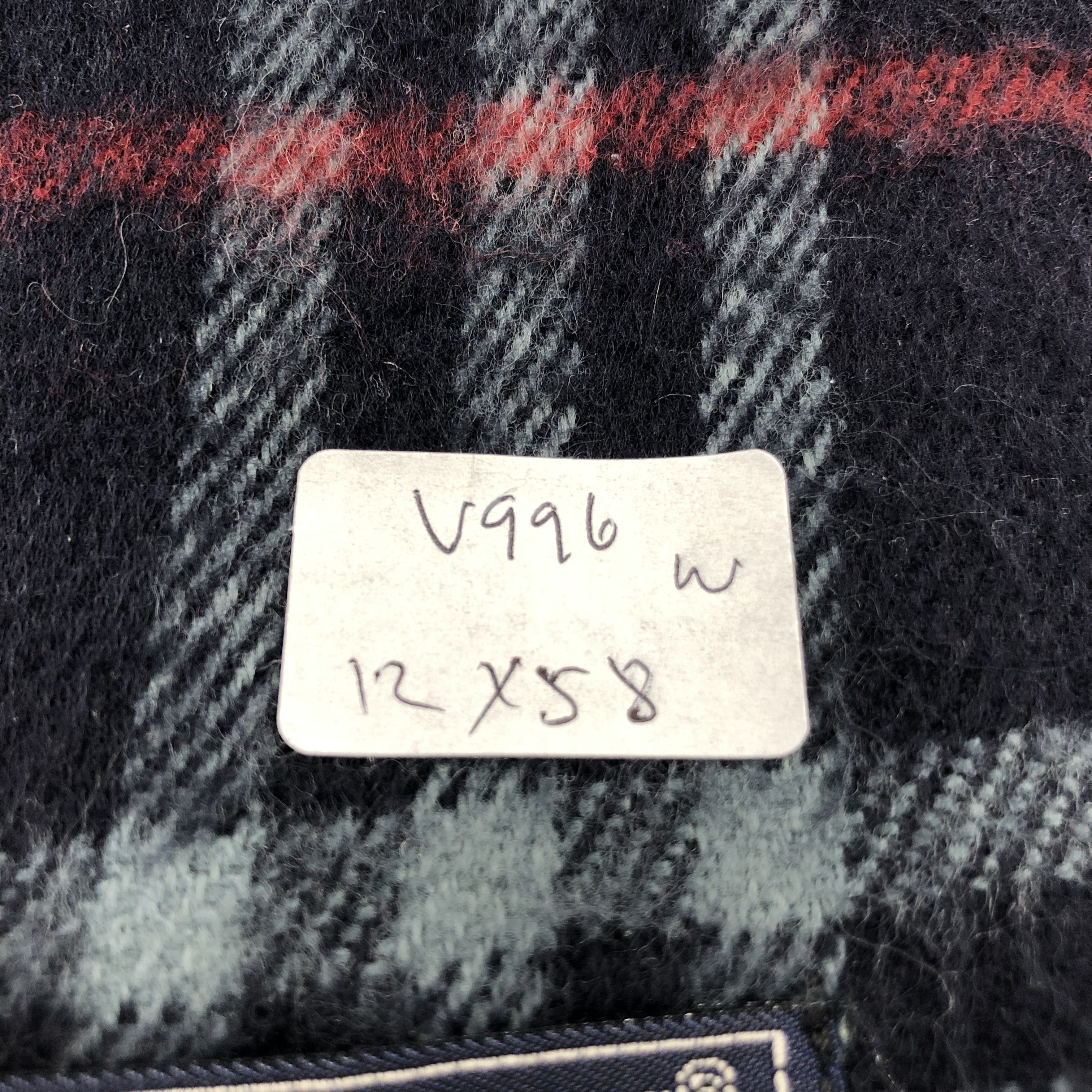 Burberry Burberrys Nova Check Blue Wool Scarf Muffler V996 Size ONE SIZE - 12 Thumbnail