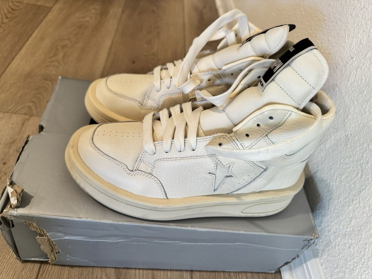 Rick Owens RICK OWENS CONVERSE TURBOWPN MID SNEAKER Size US 8 / EU 41 - 4 Thumbnail
