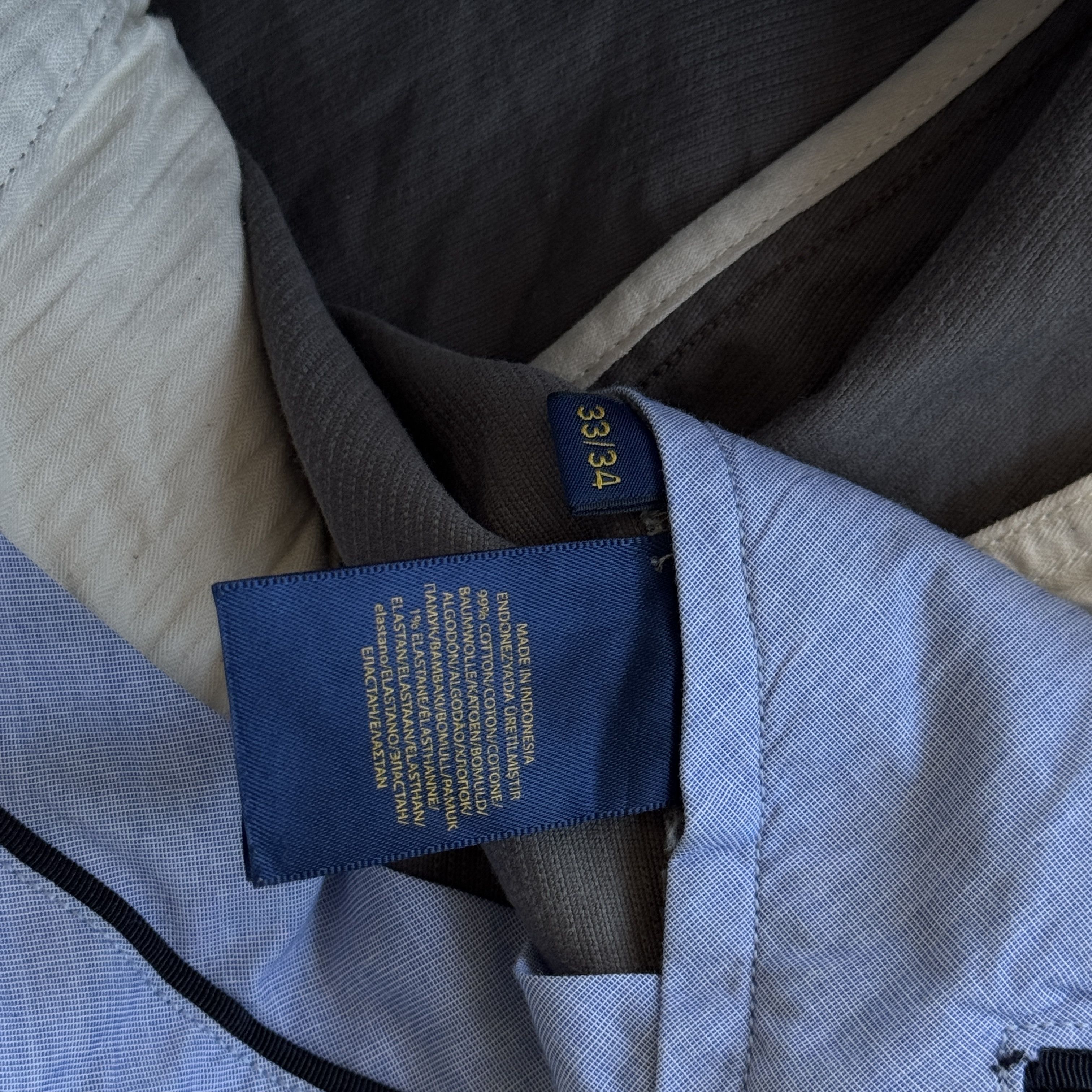 Polo Ralph Lauren Polo Ralph Lauren Gray Corduroy Stretch Slim Fit Pants 33x34 Size US 33 - 7 Thumbnail