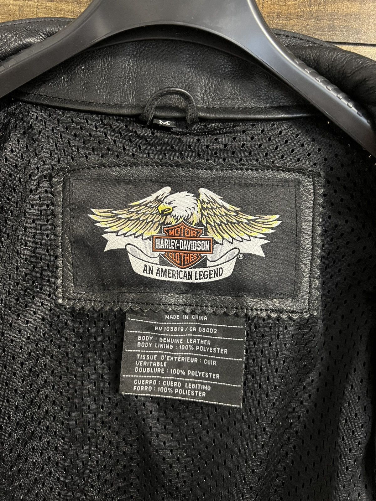 Harley Davidson HARLEY DAVIDSON Jacket Perforated Leather Bomber Racing Size US M / EU 48-50 / 2 - 16 Thumbnail