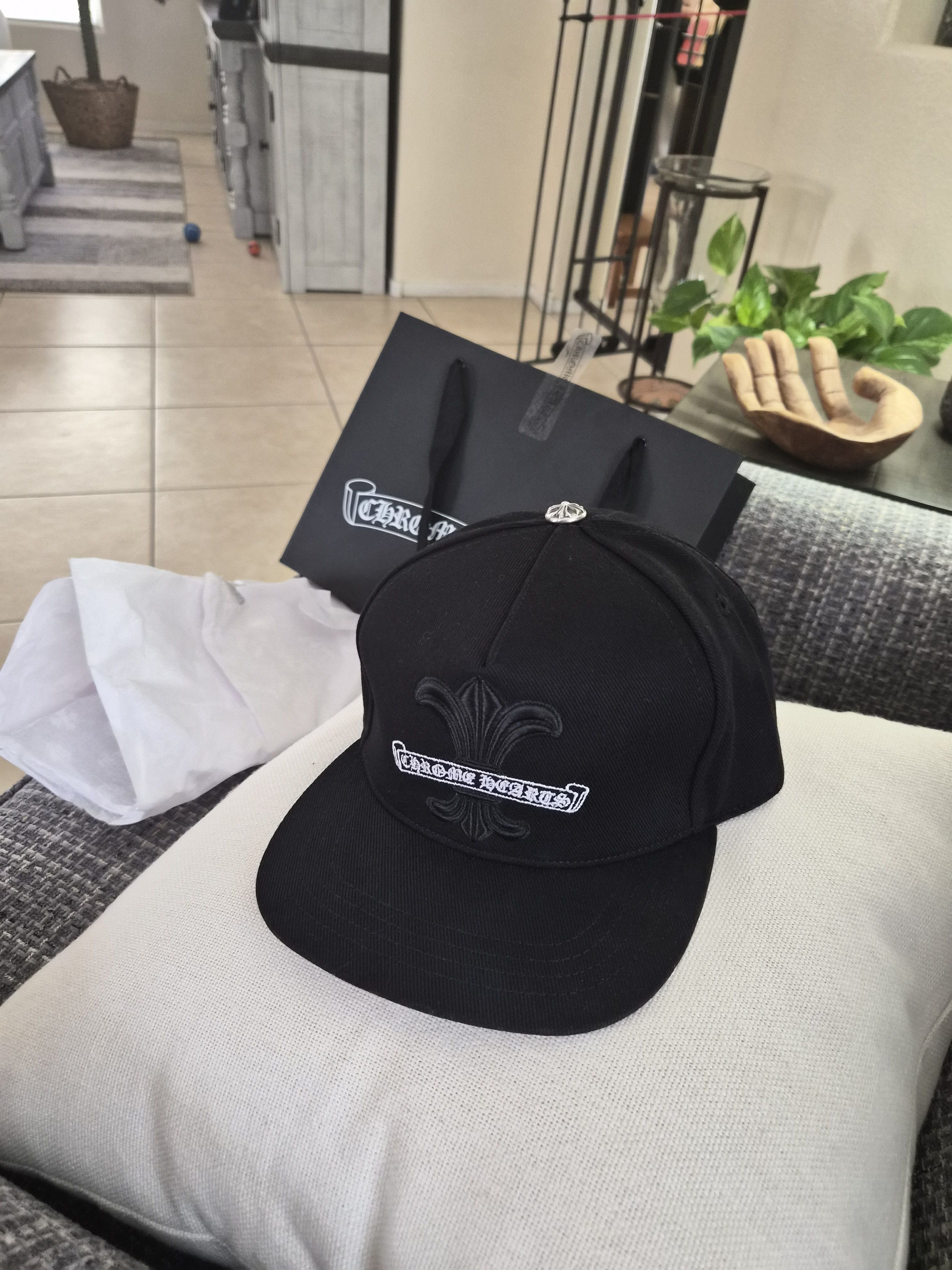 Chrome Hearts Chrome Hearts Fluer Snapback Hat Size ONE SIZE - 3 Thumbnail