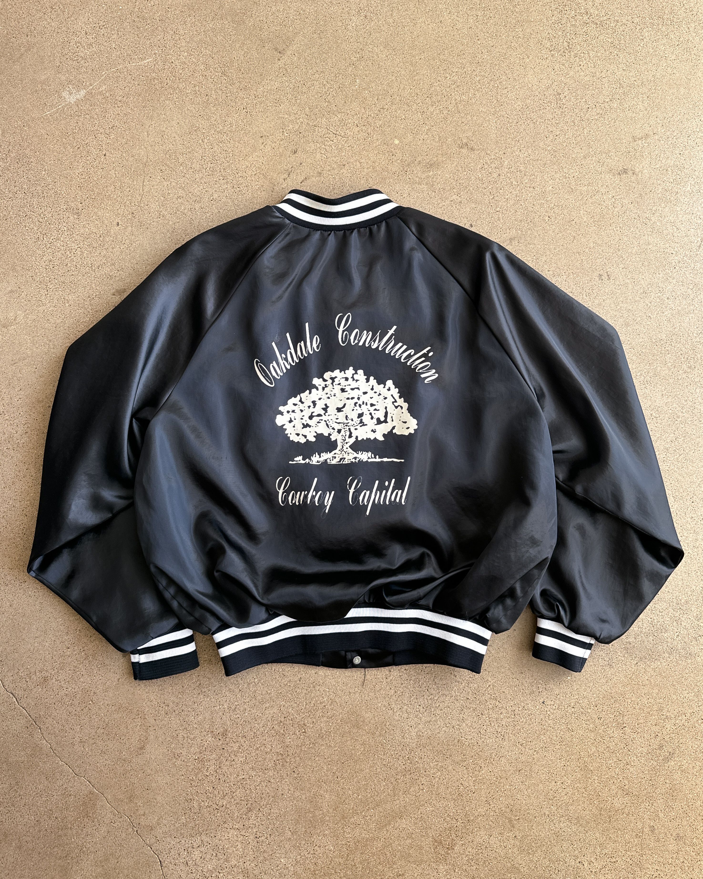 Vintage Vintage 1970s King Louie Black Satin Bomber Jacket Men's L Size US L / EU 52-54 / 3 - 1 Thumbnail
