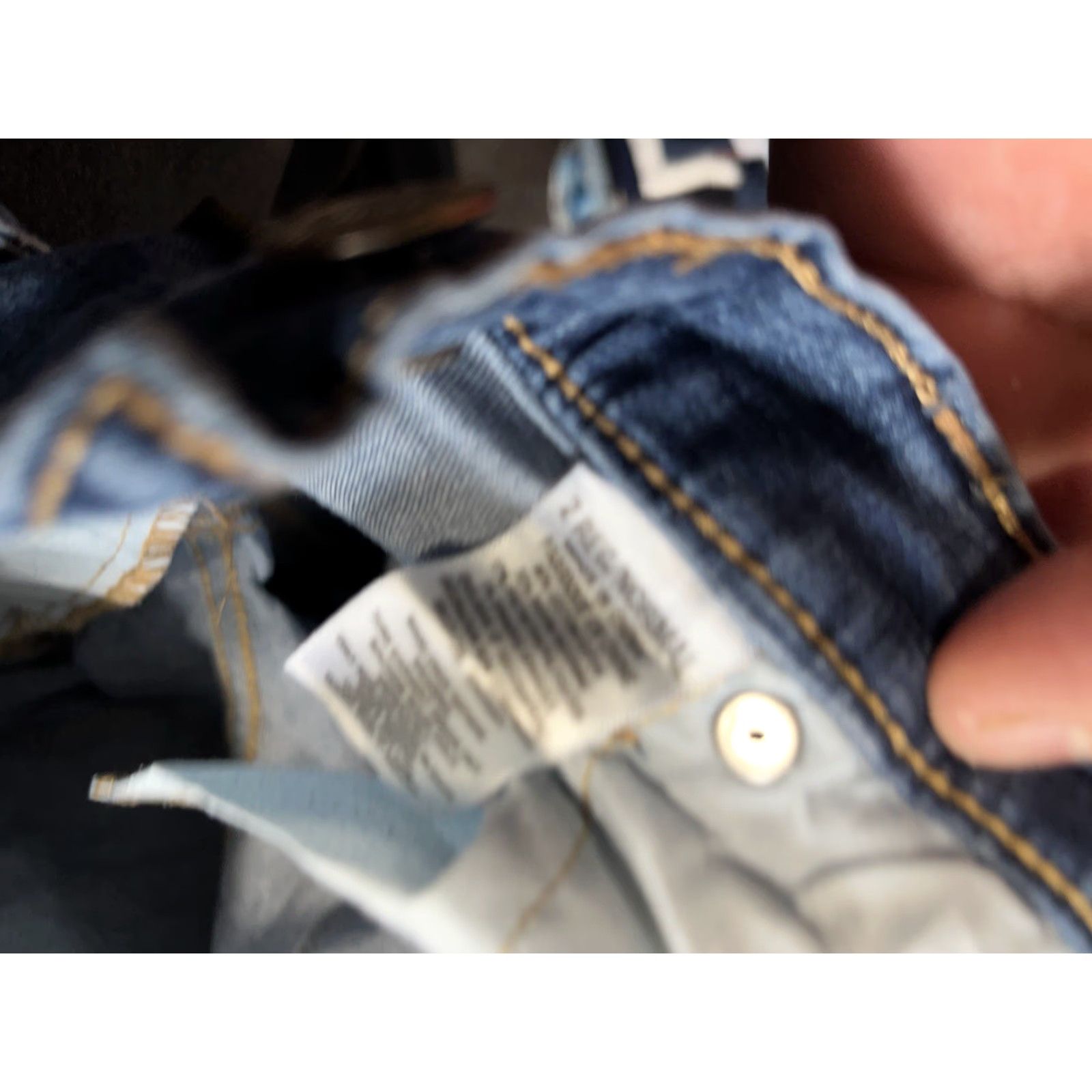 Vintage Aeropostale Jeans Womens 2 Reg Blue Distressed Skinny Low Rise Denim Size 26" / US 2 / IT 38 - 6 Thumbnail