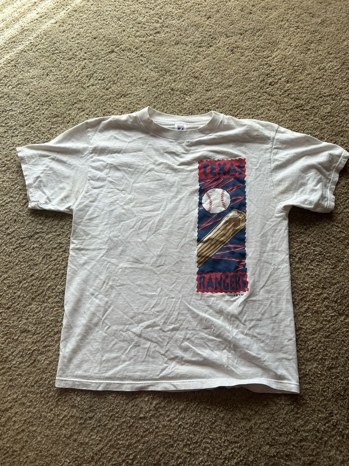 Logo 7 × Vintage Texas Rangers T-Shirt Size US L / EU 52-54 / 3 - 1 Thumbnail