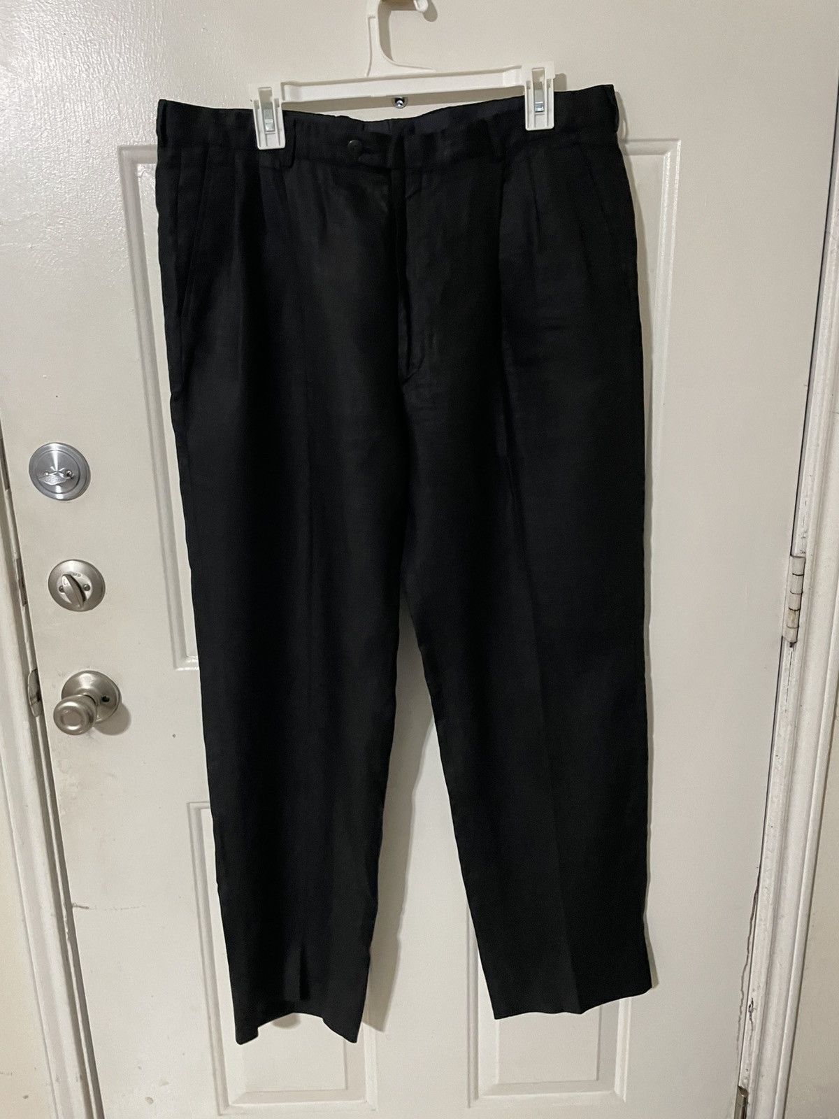 Saks Fifth Avenue Mondo Linen Pleated pants Size US 38 / EU 54 - 1 Thumbnail