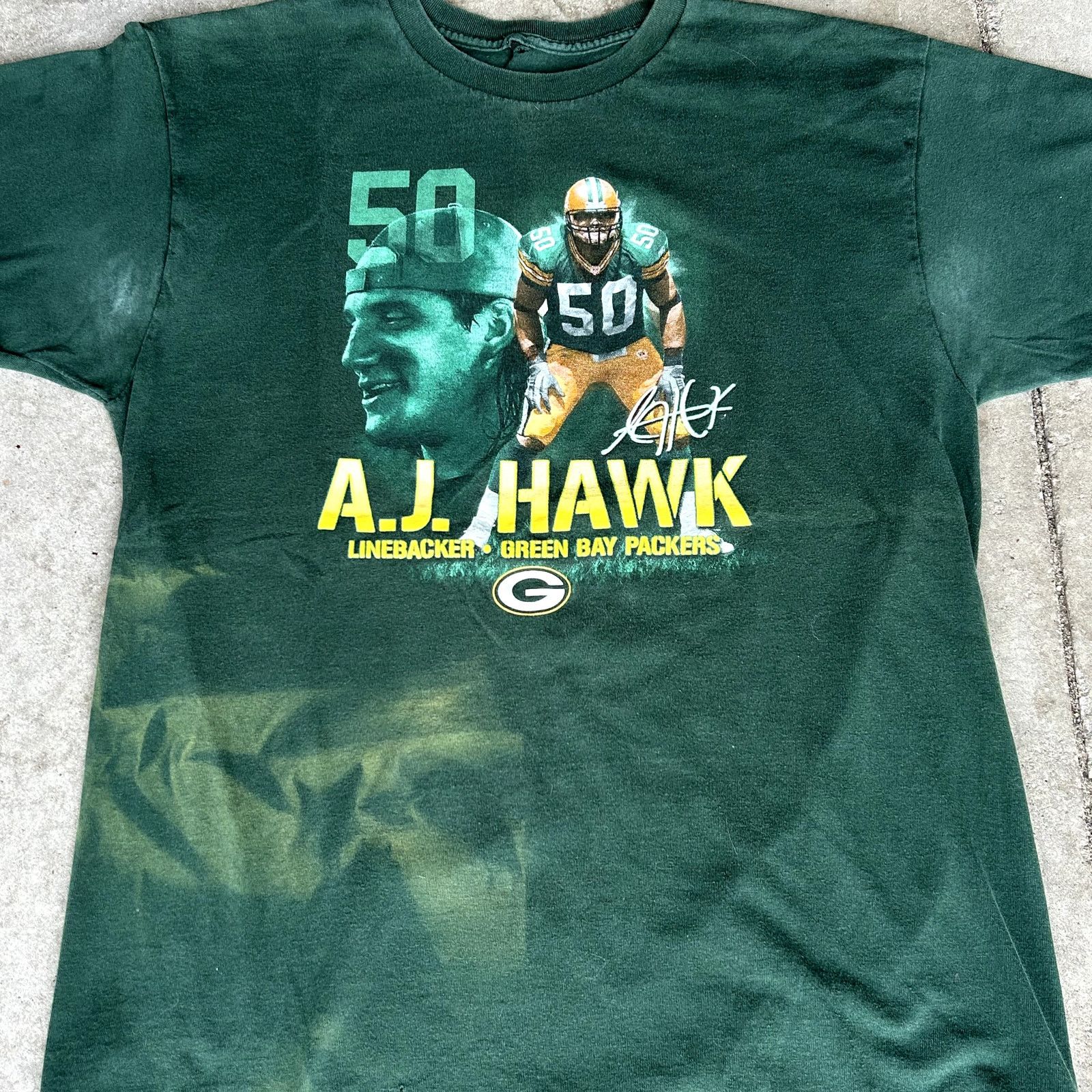 Vintage Y2K AJ Hawk T-Shirt Stained Size US L / EU 52-54 / 3 - 2 Thumbnail
