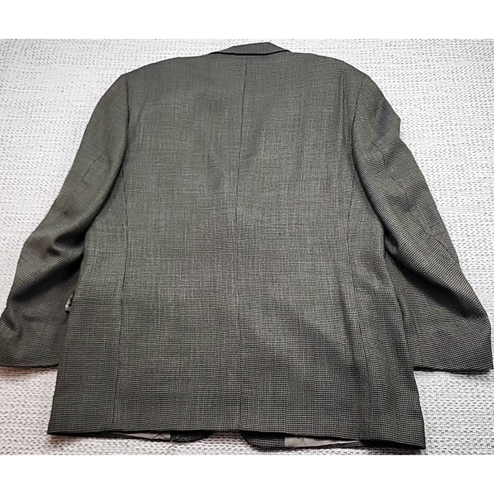 Vintage VINTAGE Louis Roth Blazer Jacket Mens 42R Wool Tweed Plaid Notch Lapel Single-Breasted 2-Button 3-Button Sleeve Brown Regular Mens Size 42R - 2 Thumbnail