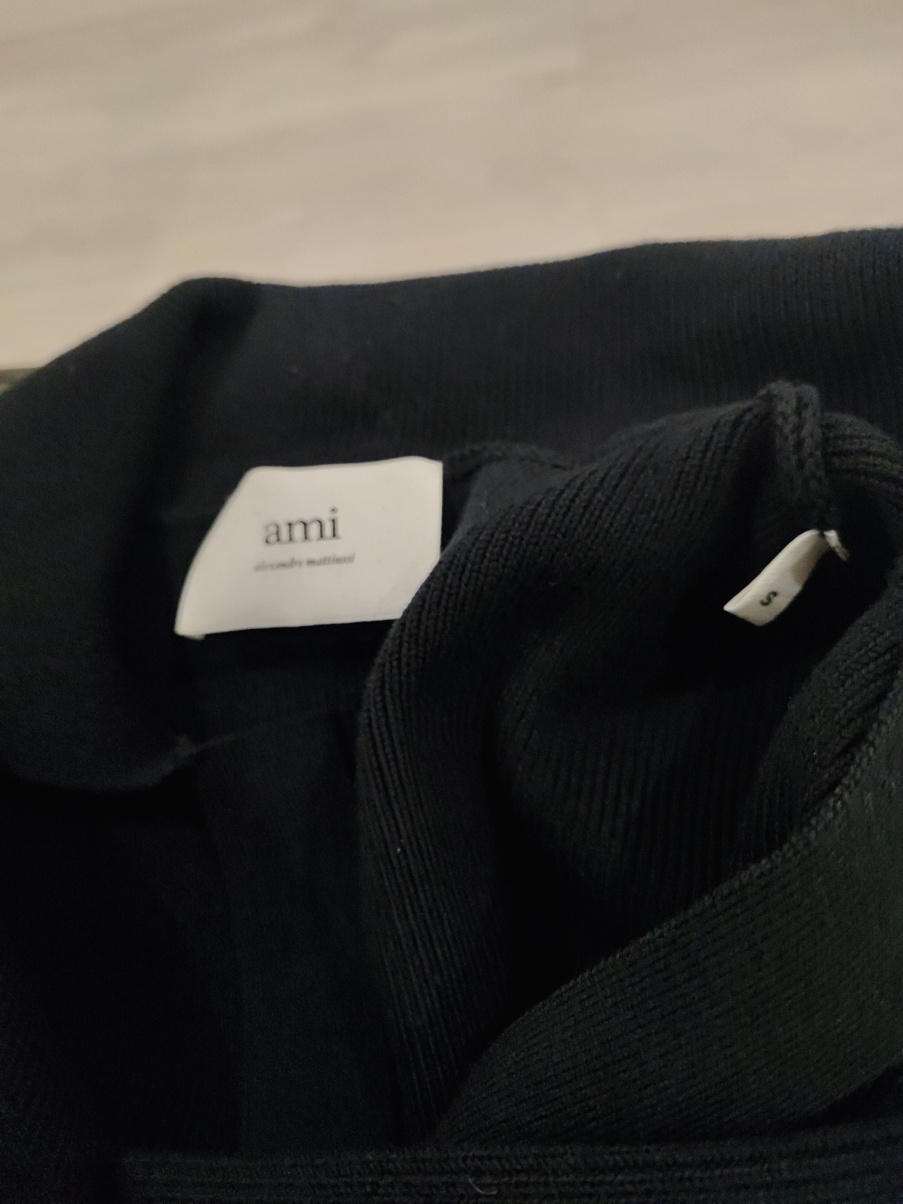 AMI Ami Paris - Ami De Cœur cotton-blend cropped polo Size US S / EU 44-46 / 1 - 7 Thumbnail