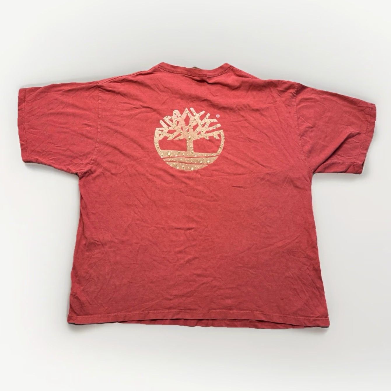 Timberland VINTAGE Timberland Weather Gear Mens T Shirt XL Rust Red Wet Logo USA MADE Shirt XL Red Timberland Logo 90s Mens Size US XL / EU 56 / 4 - 2 Thumbnail