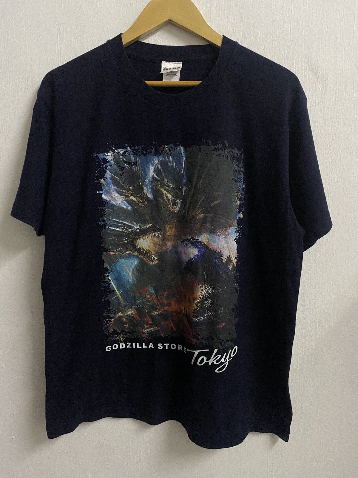 image of Anima x Movie Godzilla Vs Ghidorah Anime Movie Poster in Purple, Men's (Size Large)