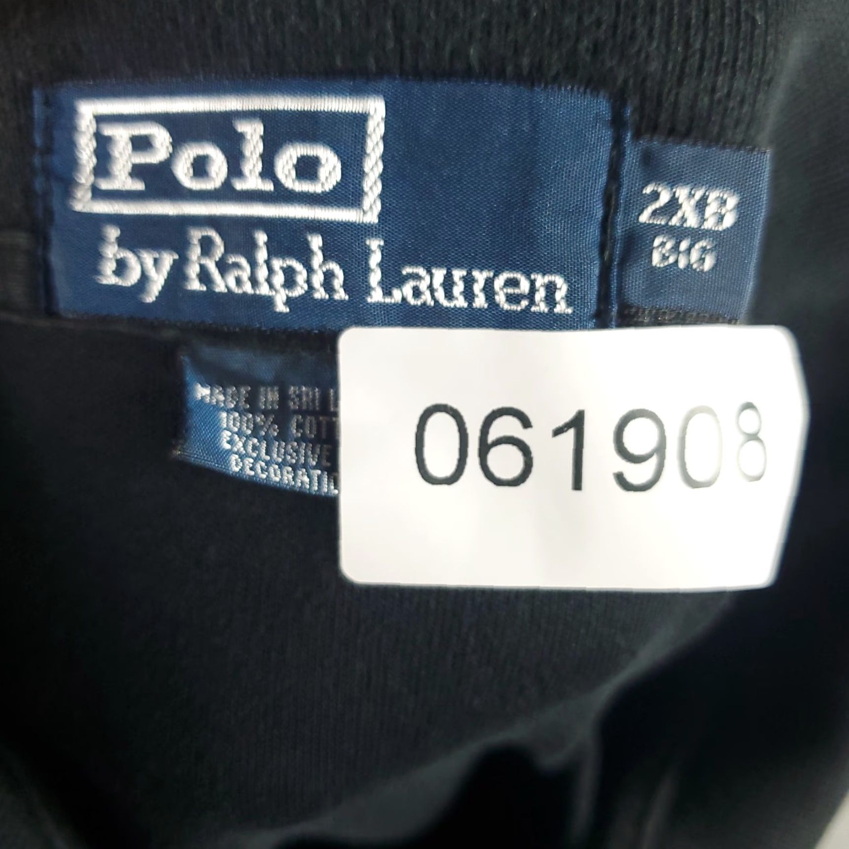 Ralph Lauren Ralph Lauren Polo Shirt Mens Big & Tall 2XB Black Polo Shirt Casual Short Sleeve Button Collared Logo Pony Black 100% Cotton Size US XXL / EU 58 / 5 - 7 Thumbnail