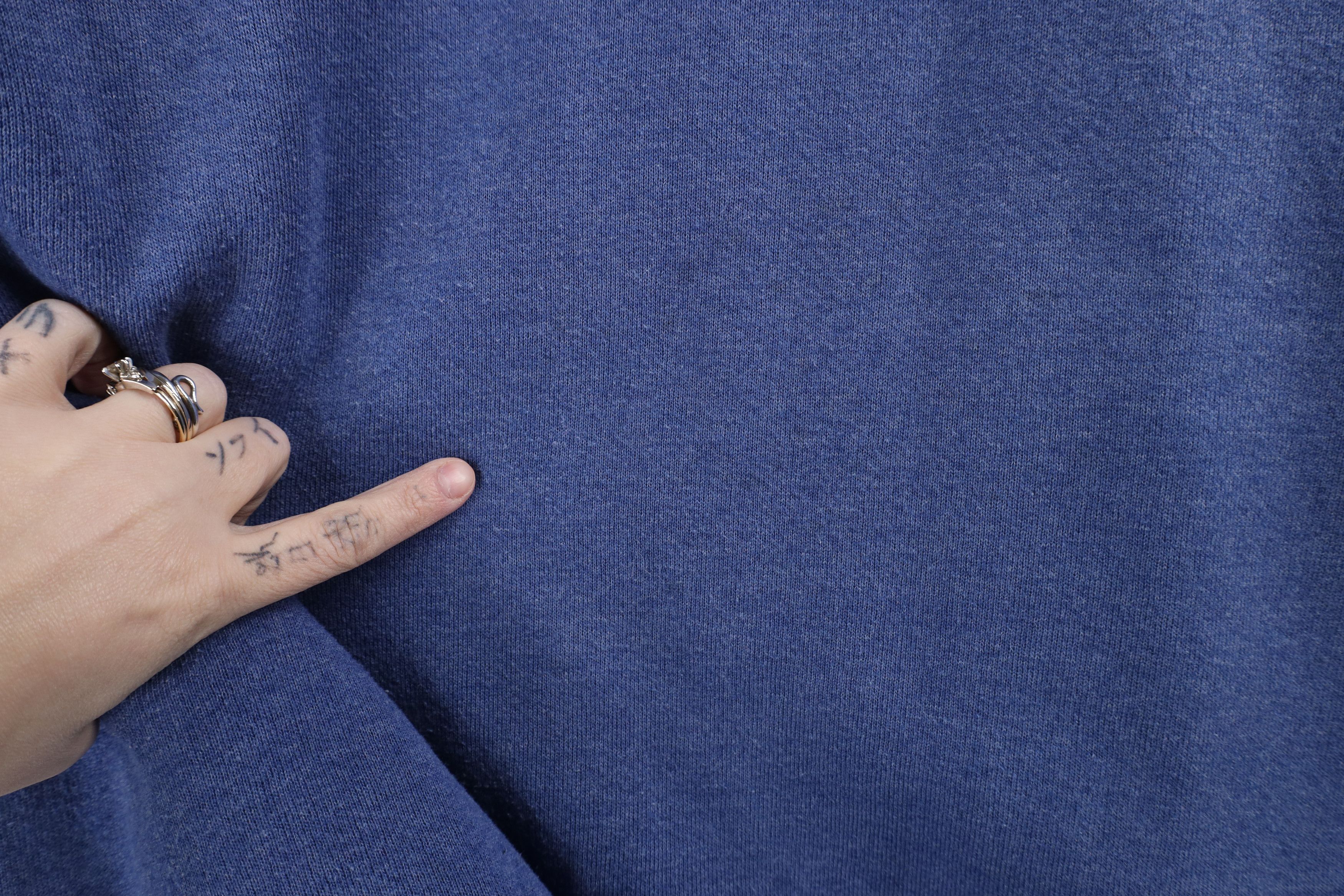 Vintage Vintage 90s Streetwear Crewneck Sweatshirt Heather Blue USA Size US L / EU 52-54 / 3 - 5 Thumbnail