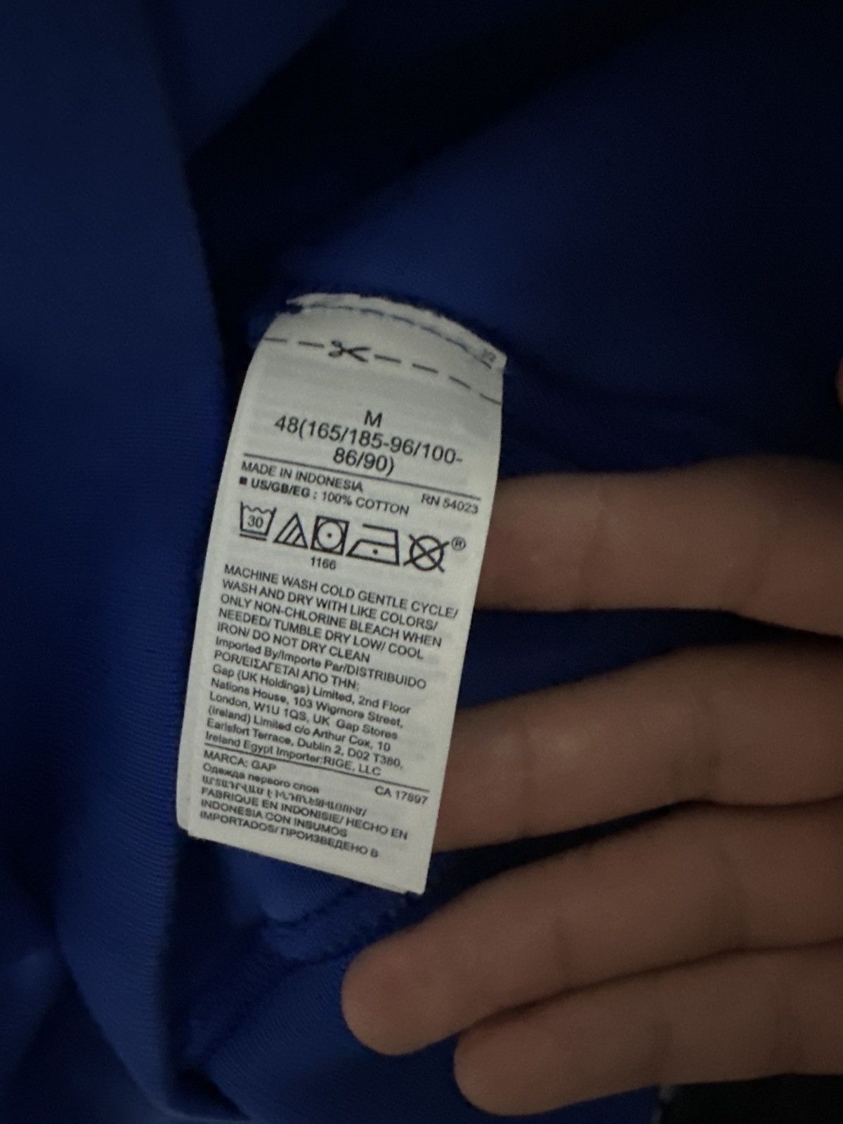 Gap Yeezy gap hoodie blue medium Size US M / EU 48-50 / 2 - 3 Thumbnail