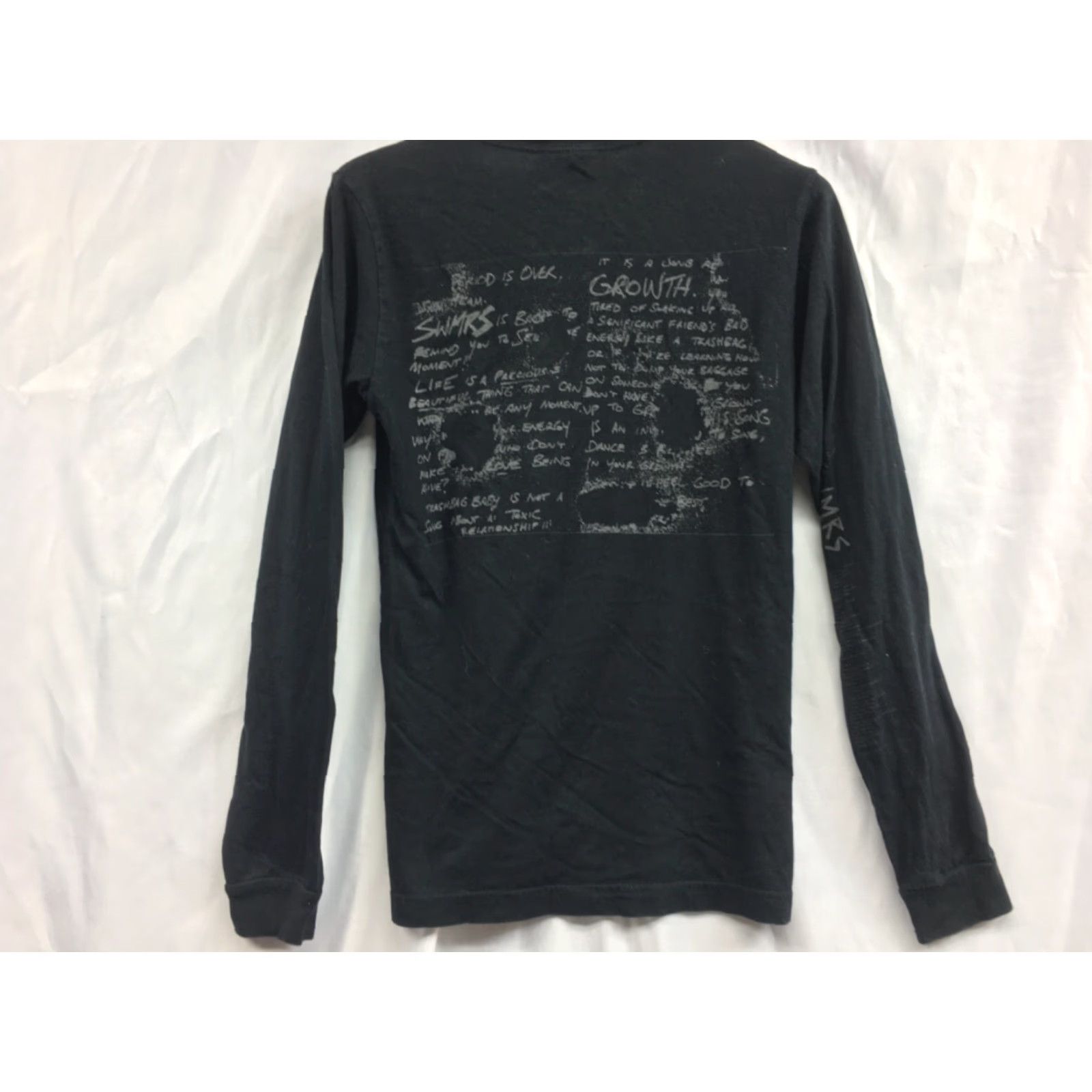 Vintage SWMRS Band T-Shirt Long Sleeve Black Size S Mens Rock World Tour Shirt Size US S / EU 44-46 / 1 - 7 Thumbnail