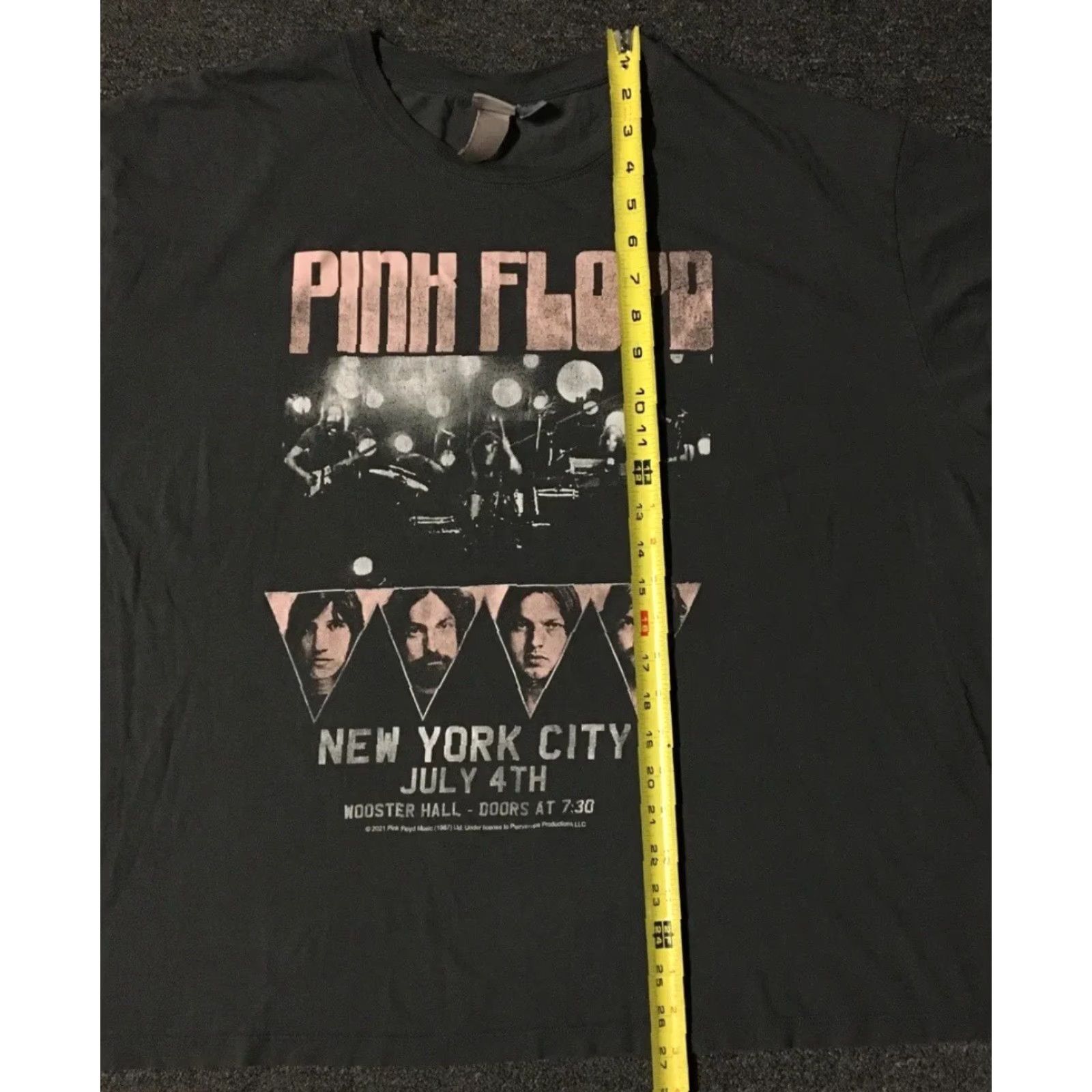 H&M VINTAGE Pink Floyd NYC Faded Oversized Shirt 3X Boxy Band Concert Rock Punk Retro Grunge Size XXL / US 16-18 / IT 52-54 - 7 Thumbnail