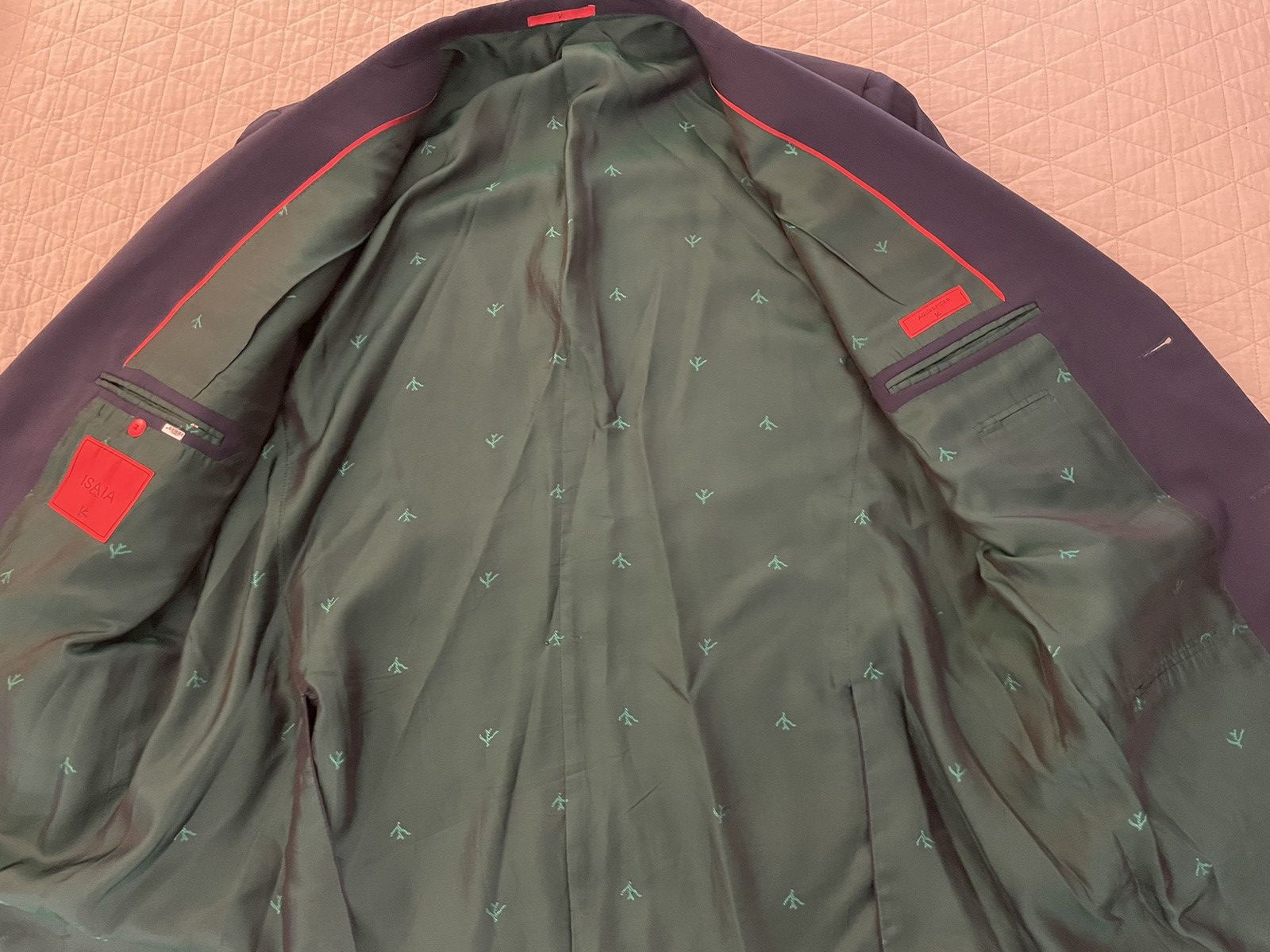 Isaia The Iconic Aquaspider Jacket Size 48R - 7 Thumbnail